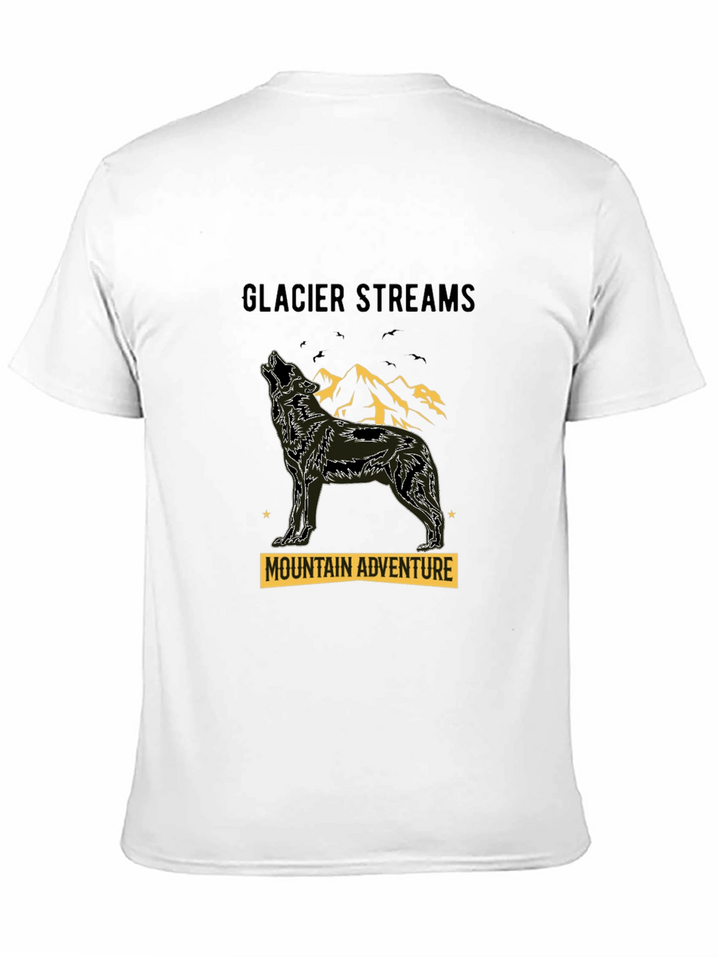 Glacier Streams Mountain Adventure Graphic T-Shirt
