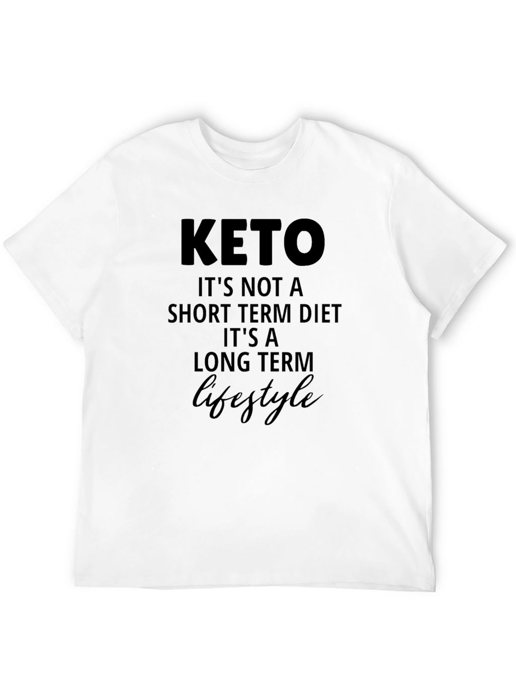 Keto Lifestyle T-Shirt - Unisex Black Tee