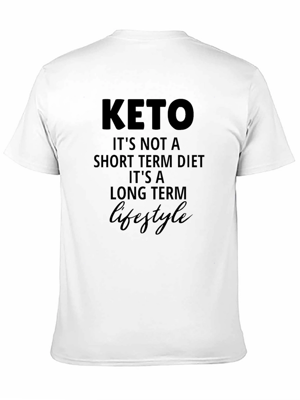 Keto Lifestyle T-Shirt - Unisex Black Tee