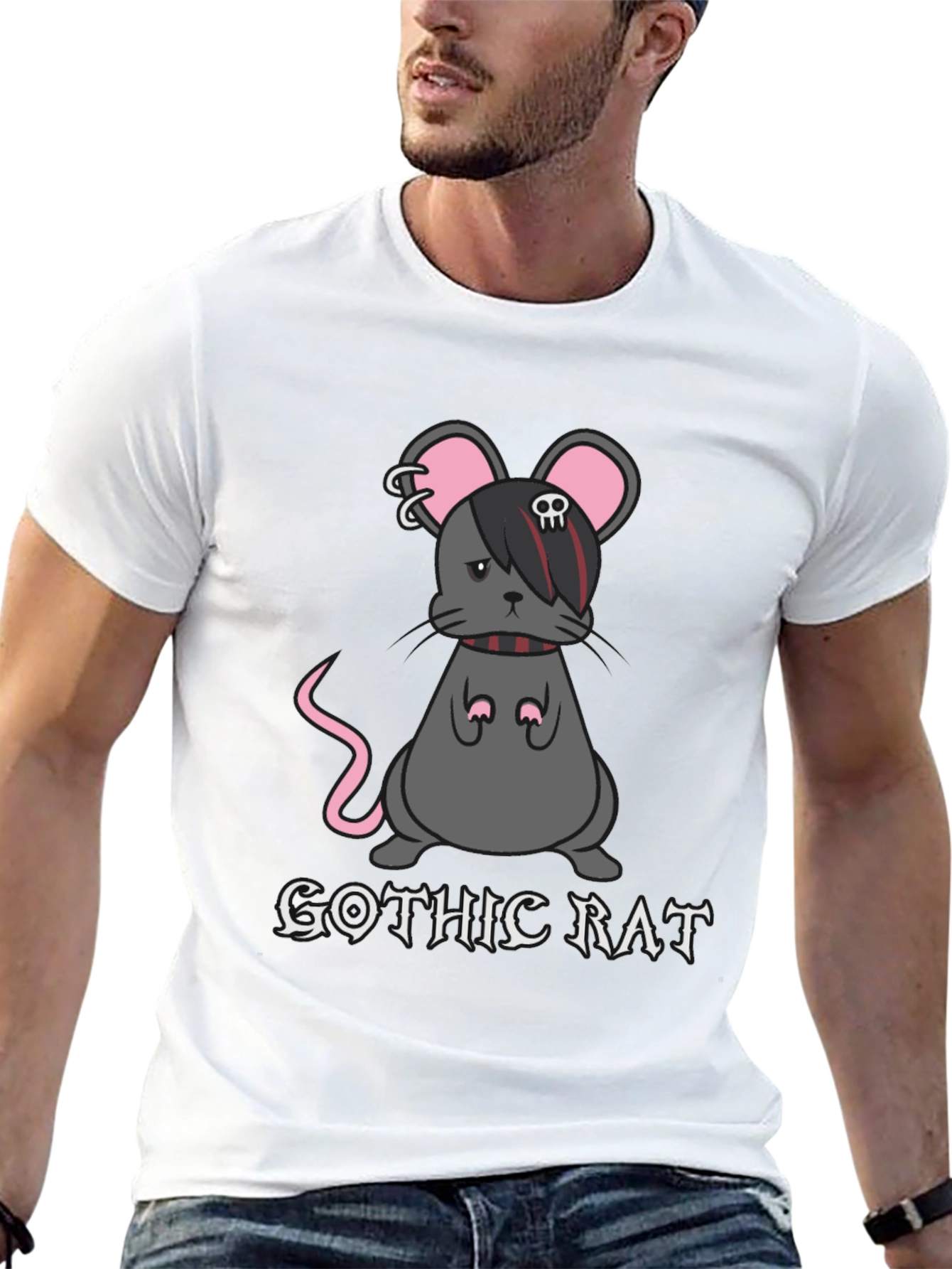 Gothic Rat T-Shirt - Emo Punk Style Tee