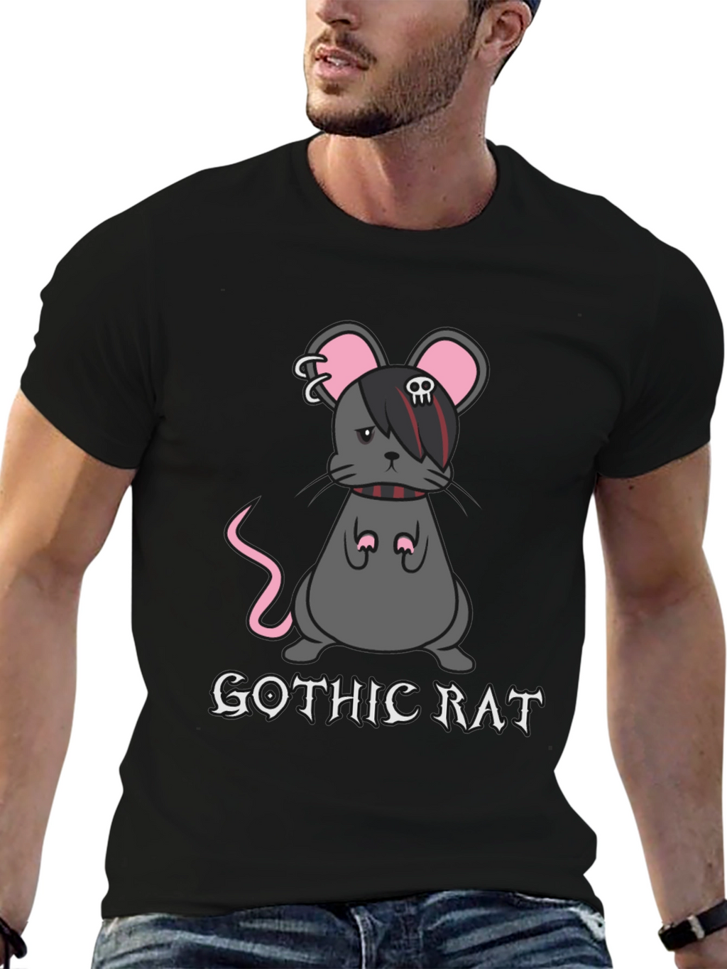 Gothic Rat T-Shirt - Emo Punk Style Tee
