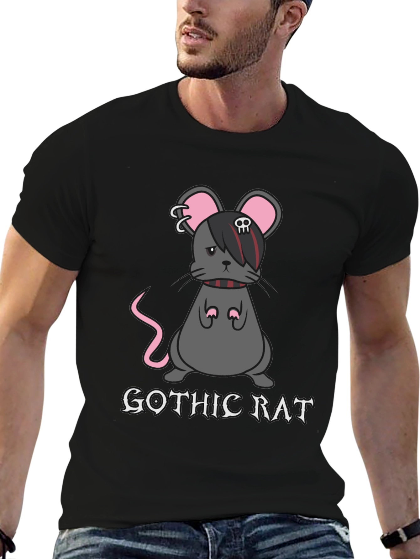 Gothic Rat T-Shirt - Emo Punk Style Tee