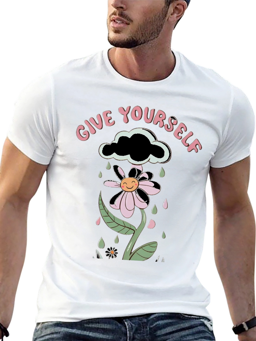 Give Yourself Flowers Graphic Tee
