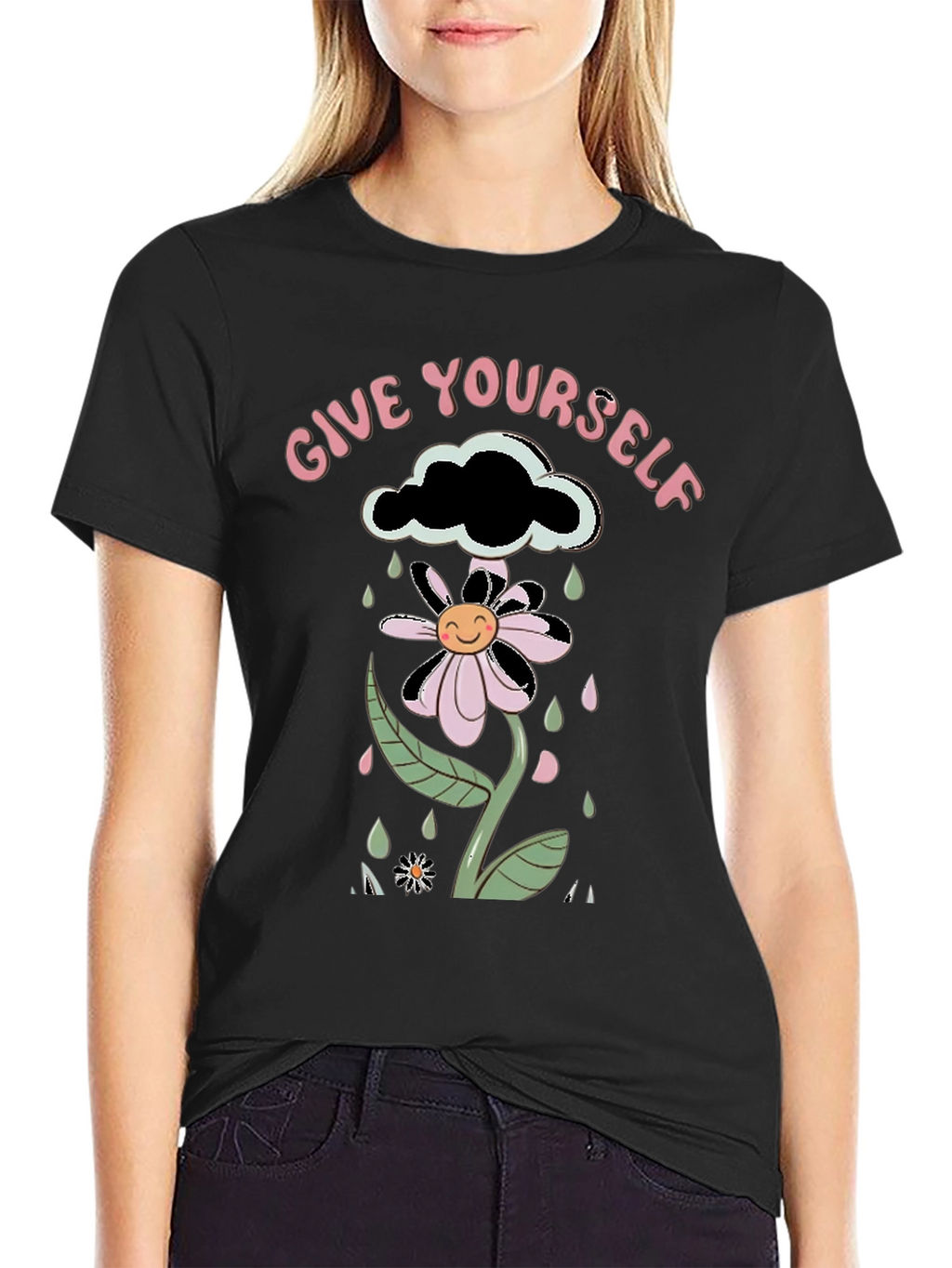 Give Yourself Flowers Graphic Tee