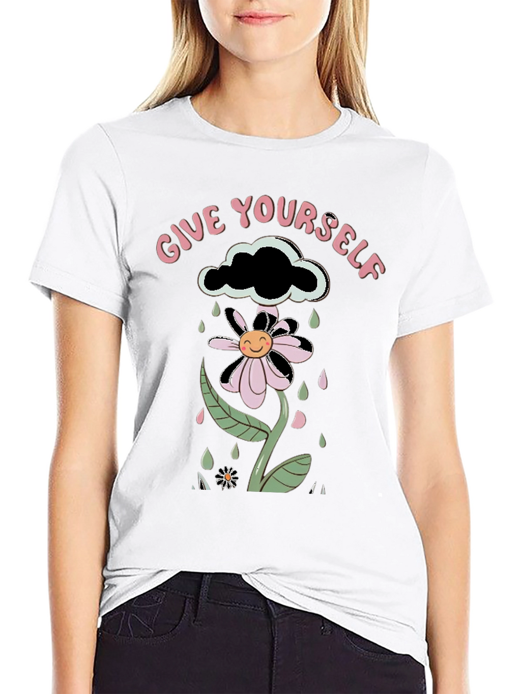 Give Yourself Flowers Graphic Tee