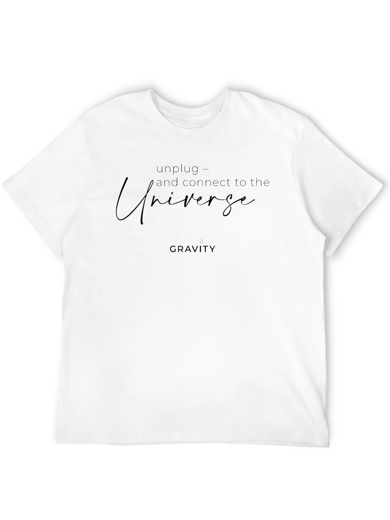 Unplug and Connect Black Graphic Tee