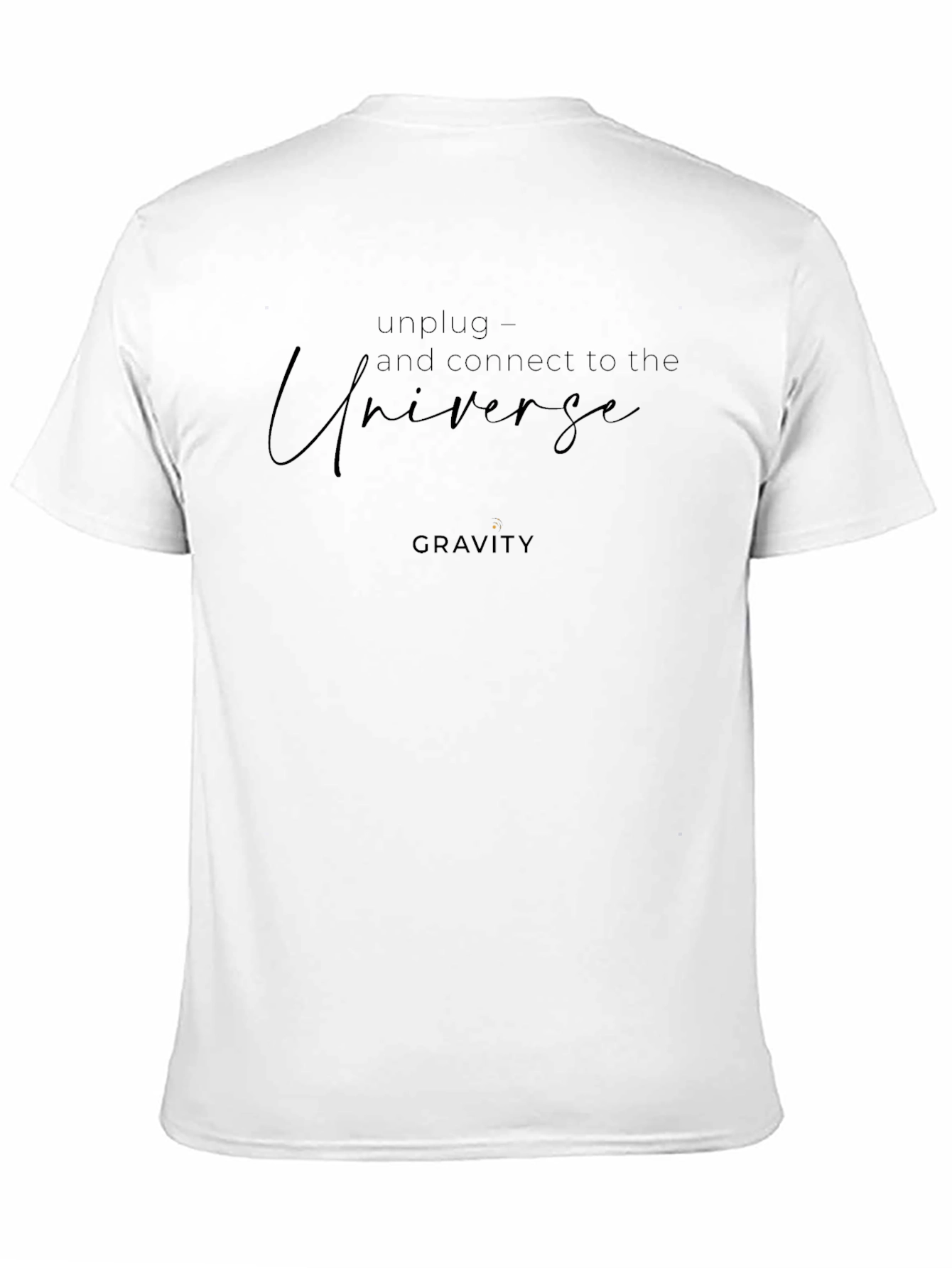 Unplug and Connect Black Graphic Tee