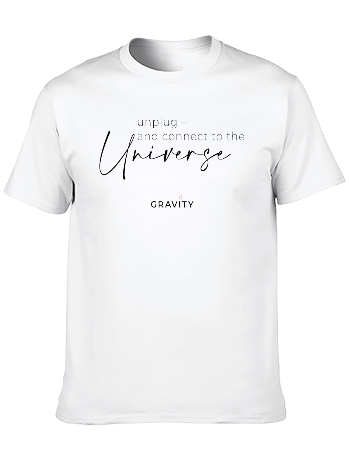 Unplug and Connect Black Graphic Tee