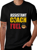 Assistant Coach Fuel T-Shirt - Black Cotton Blend Tee