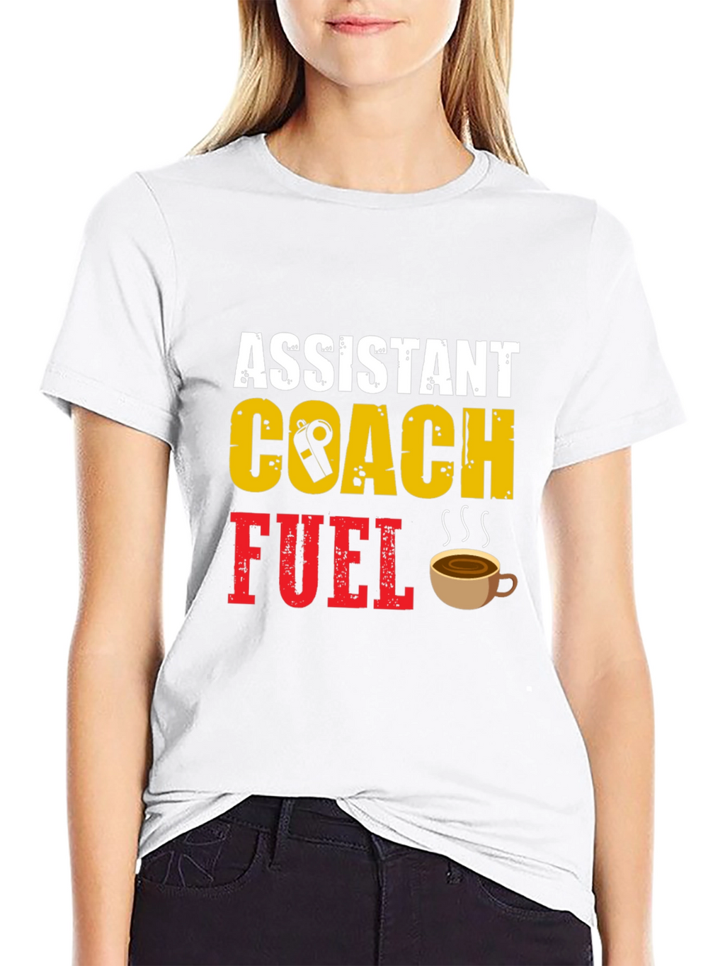 Assistant Coach Fuel T-Shirt - Black Cotton Blend Tee