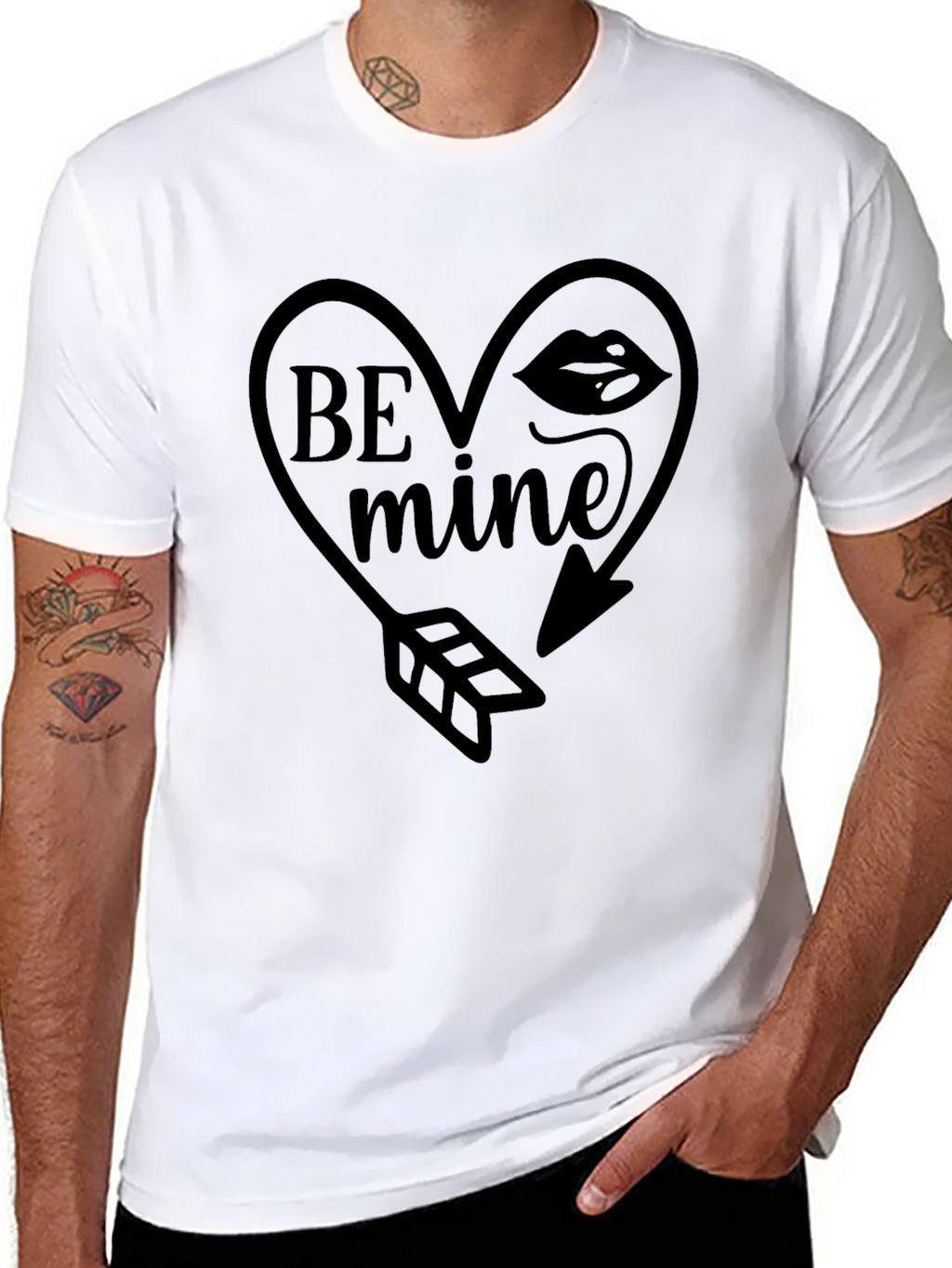 Be Mine Heart Arrow Graphic Tee
