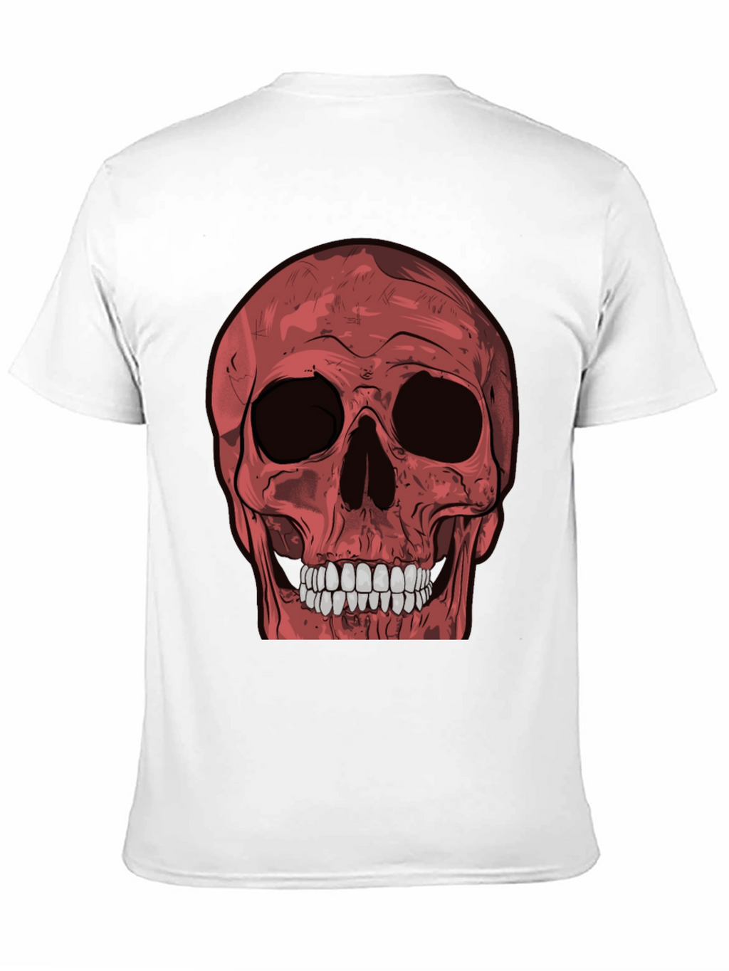 Red Skull Graphic Tee - Mens Black T-Shirt