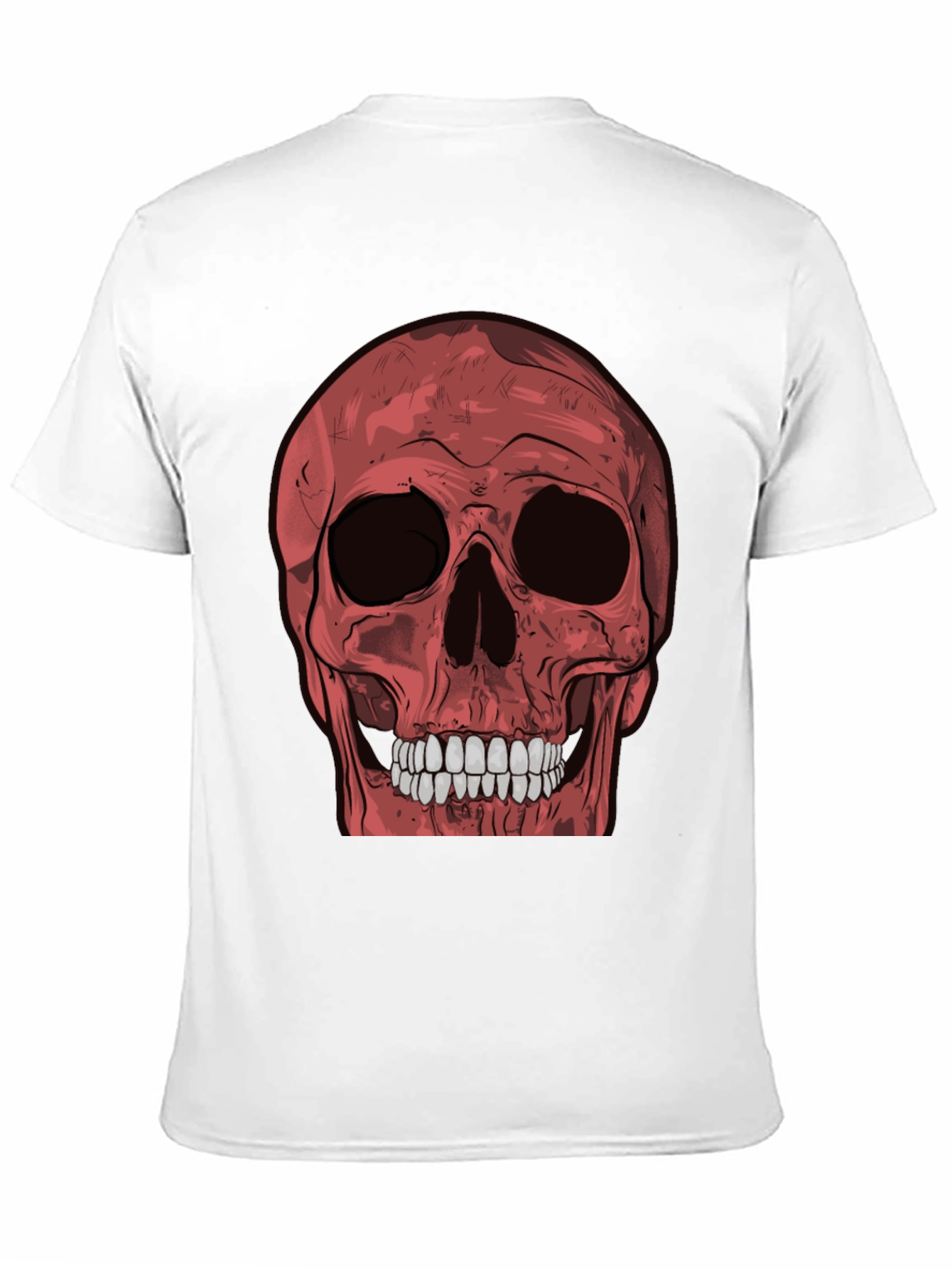 Red Skull Graphic Tee - Mens Black T-Shirt