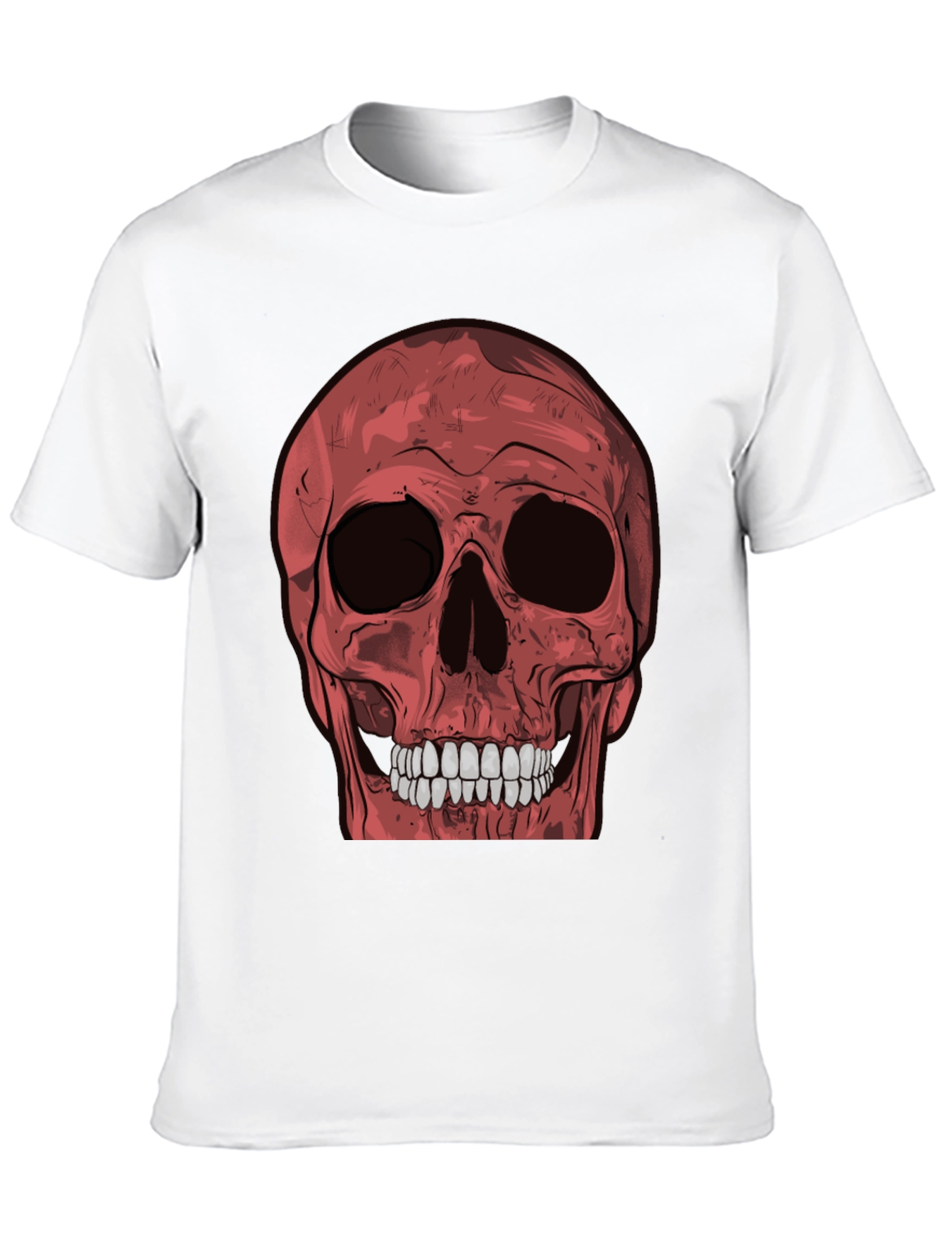 Red Skull Graphic Tee - Mens Black T-Shirt