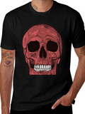 Red Skull Graphic Tee - Mens Black T-Shirt