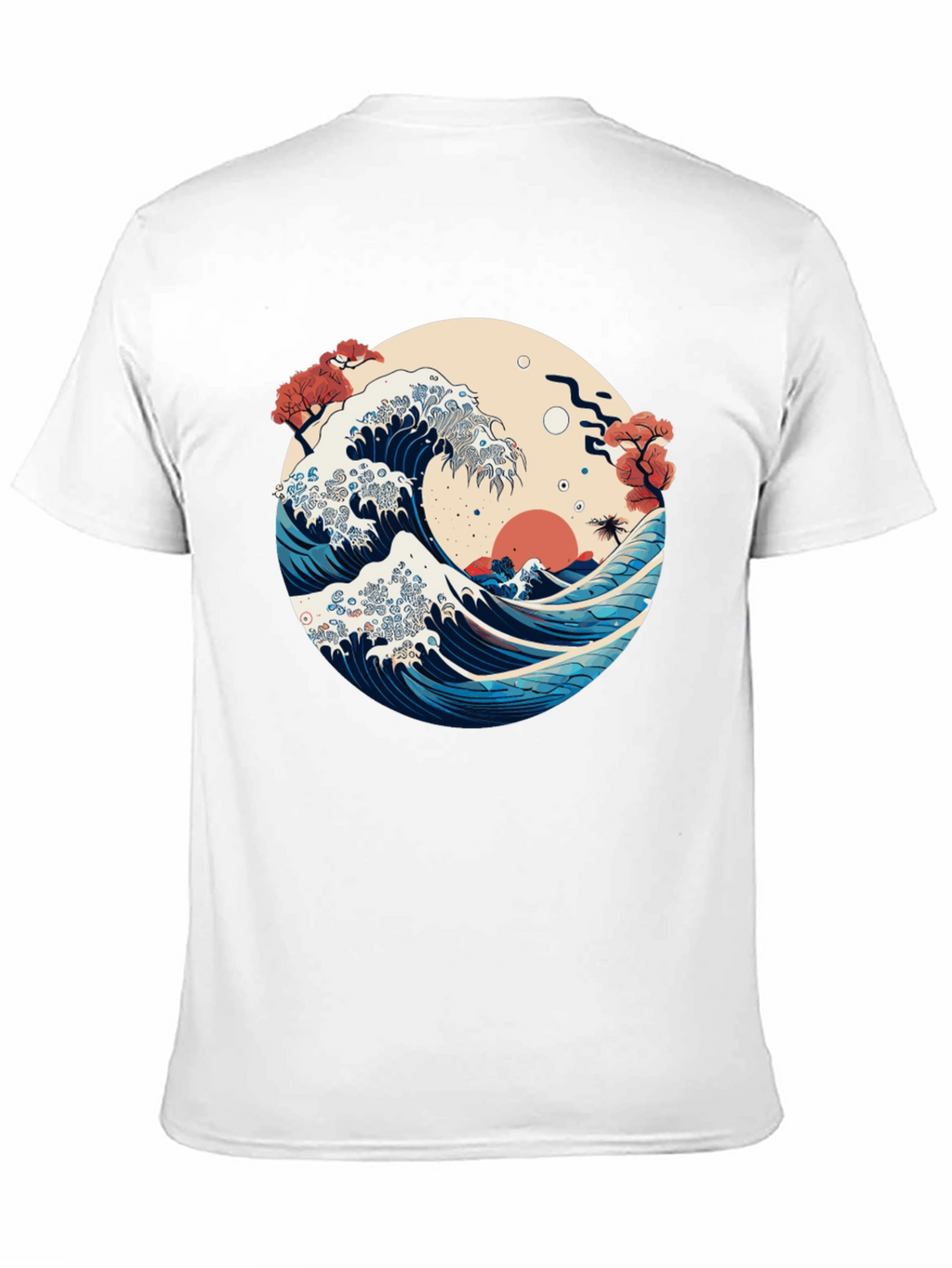 Great Wave Graphic Tee - Japanese Art Style
