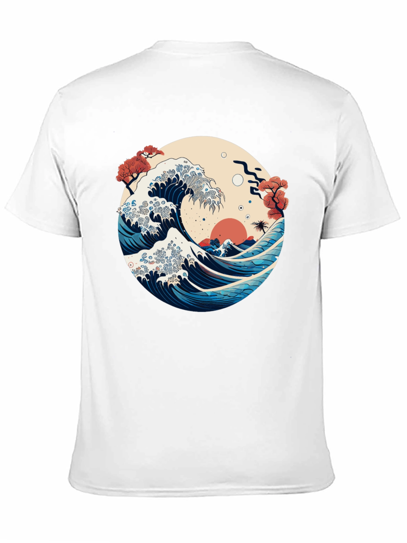 Great Wave Graphic Tee - Japanese Art Style