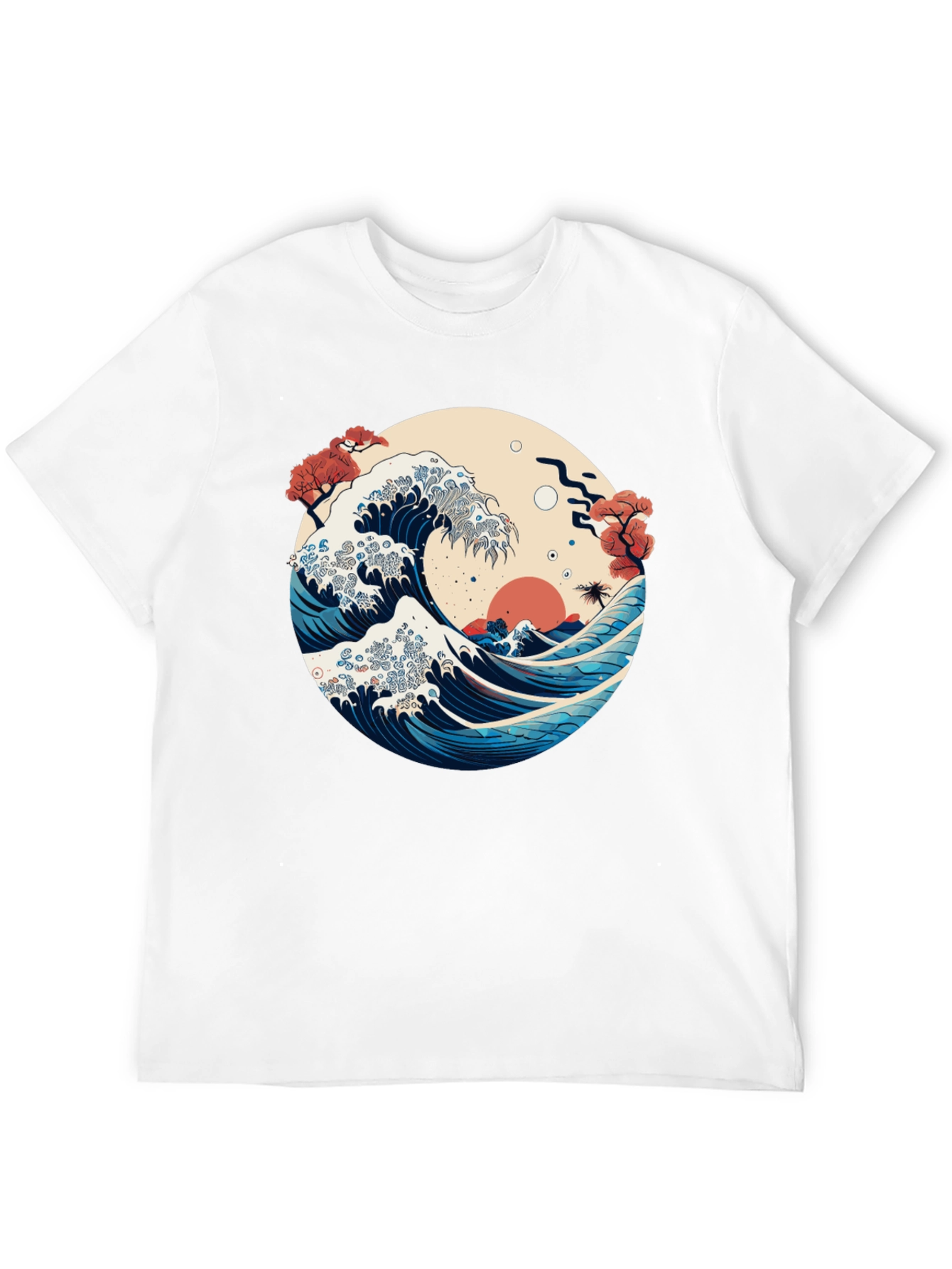 Great Wave Graphic Tee - Japanese Art Style
