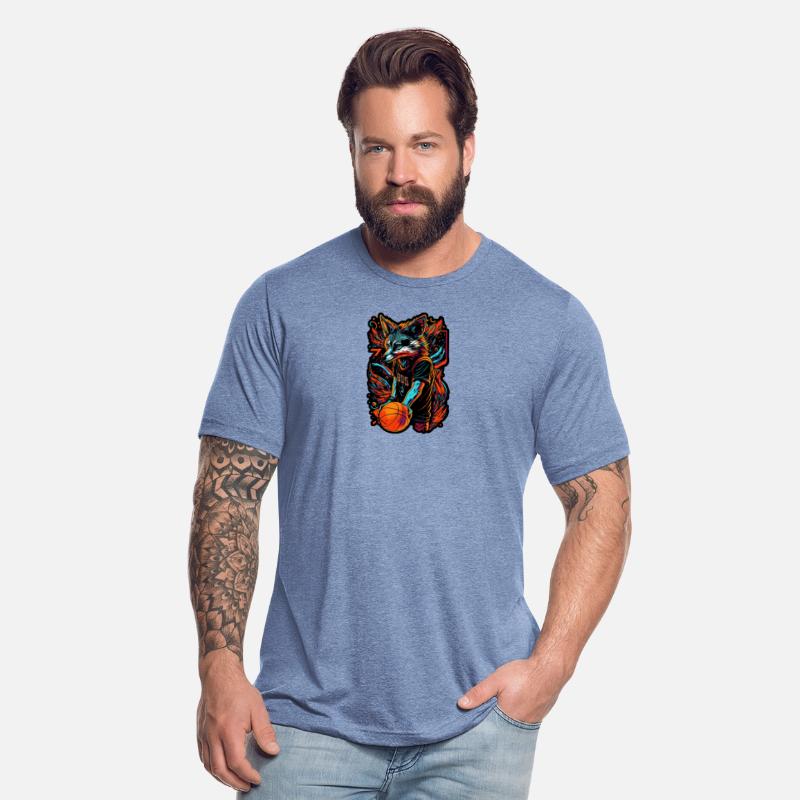 Basketball fox player neon fox sport ball sport