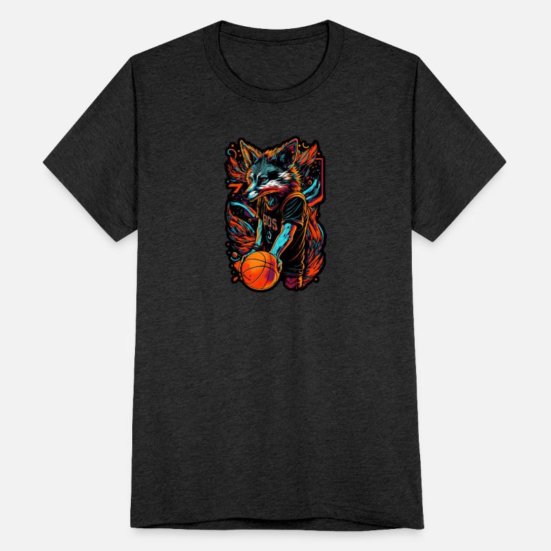 Basketball fox player neon fox sport ball sport