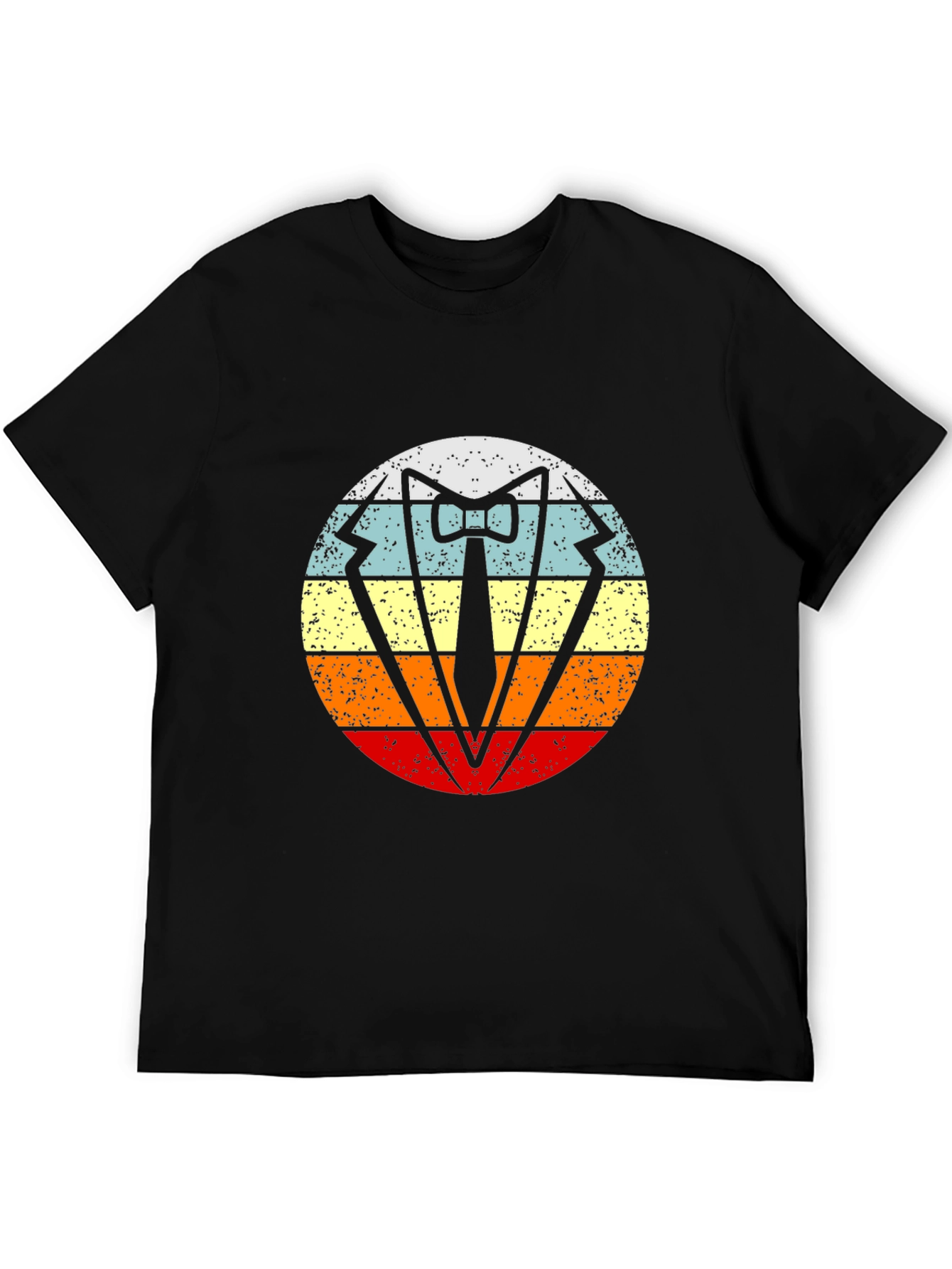Retro Tuxedo T-Shirt - Vintage Style Bow Tie Graphic Tee