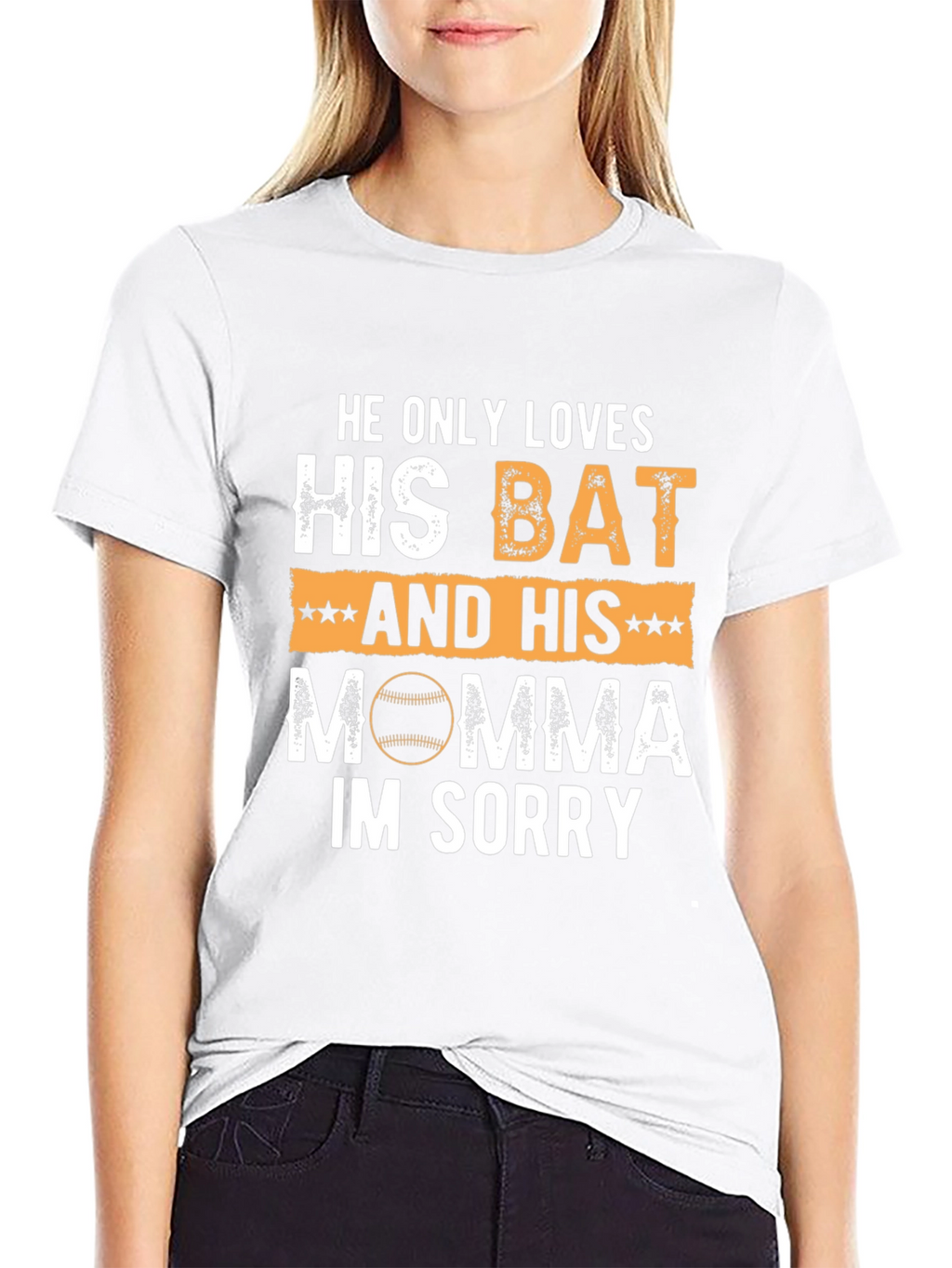 Funny Baseball Mom T-Shirt: Bat & Momma Love!