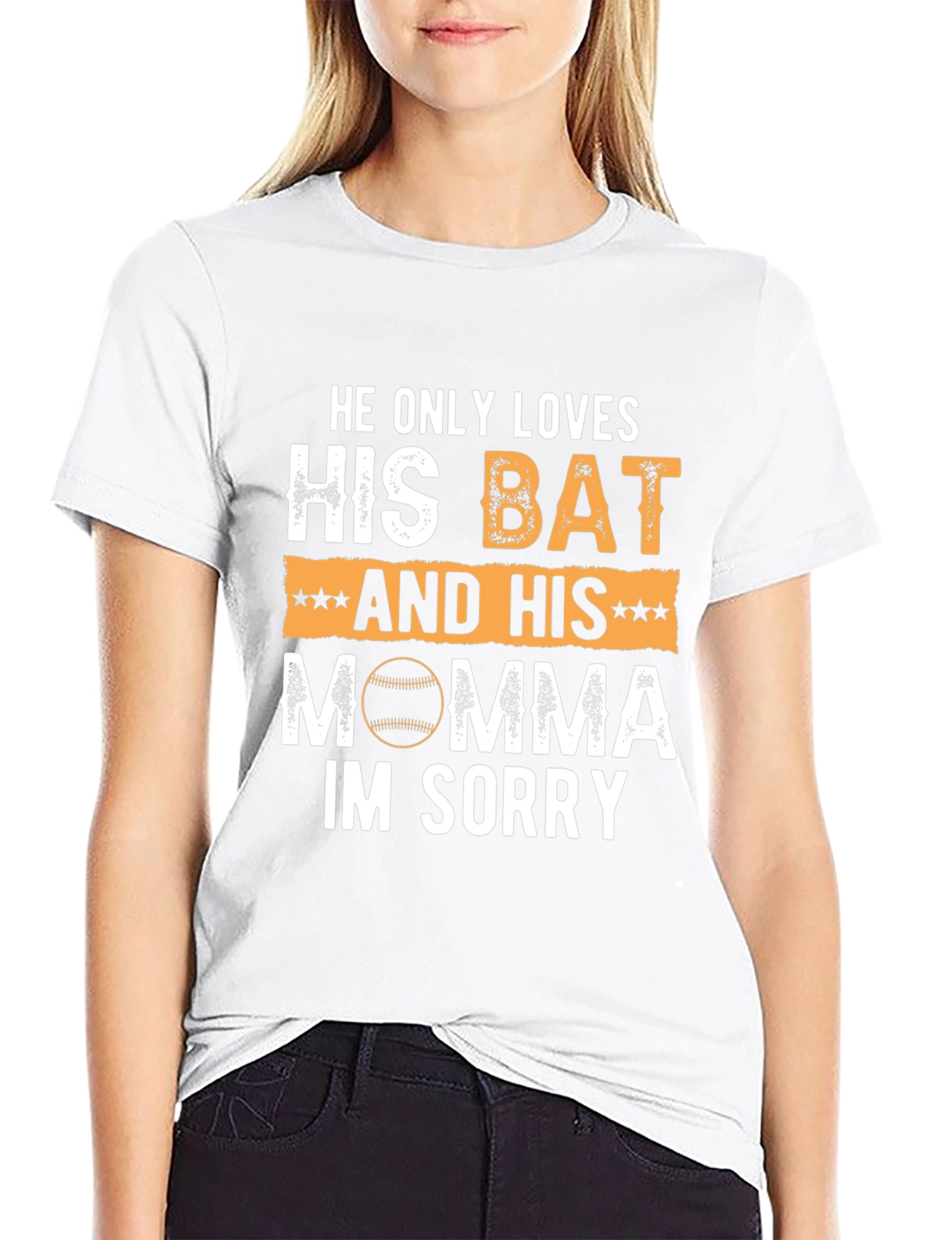 Funny Baseball Mom T-Shirt: Bat & Momma Love!