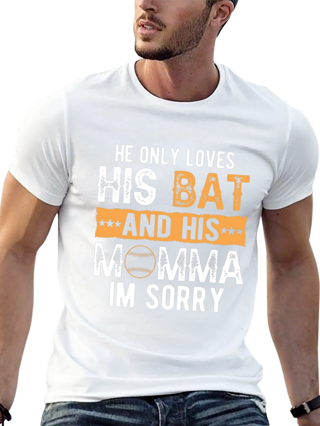 Funny Baseball Mom T-Shirt: Bat & Momma Love!