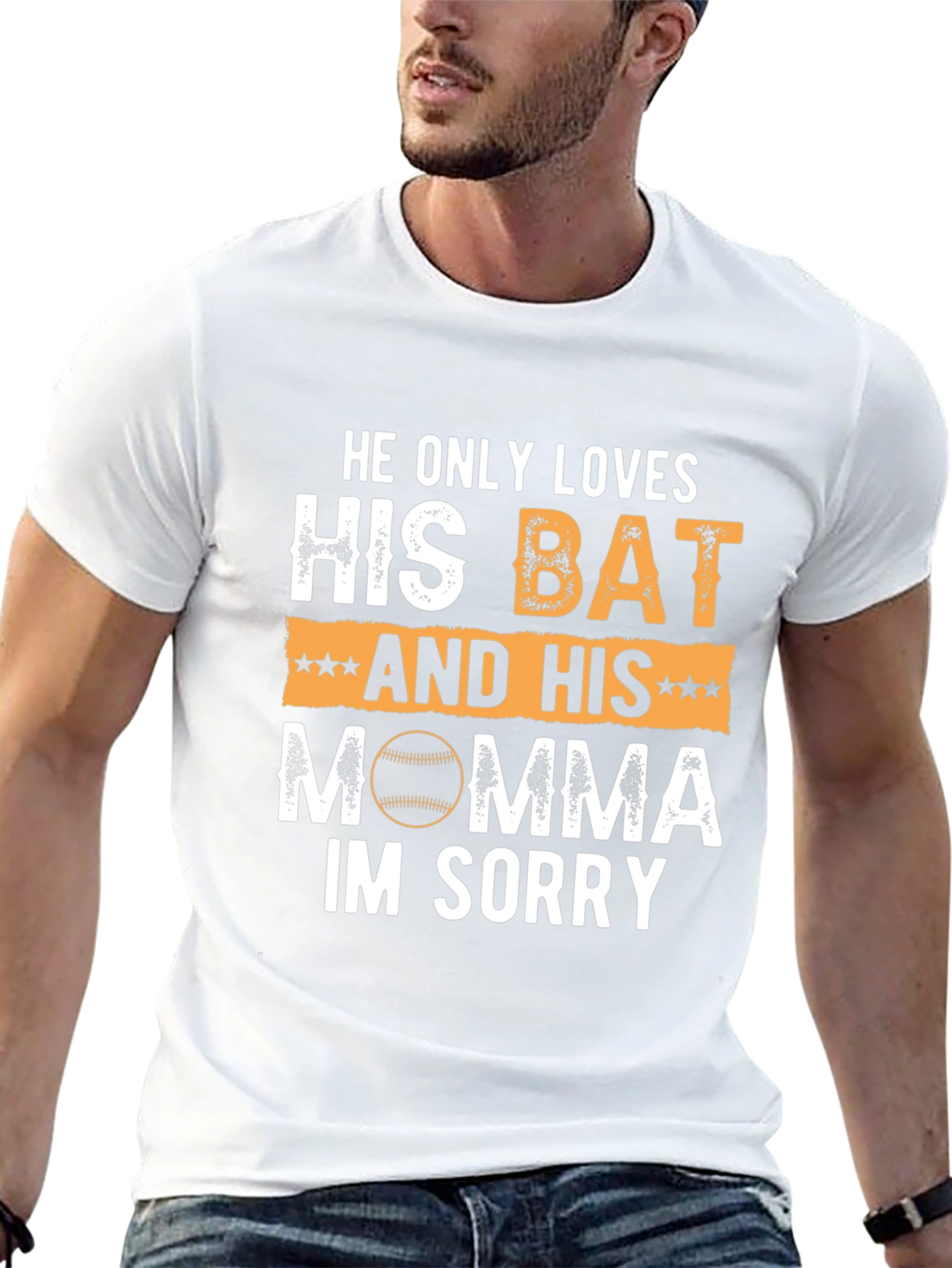 Funny Baseball Mom T-Shirt: Bat & Momma Love!