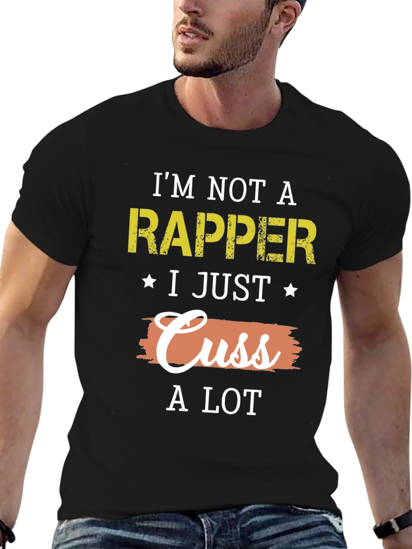 Im Not A Rapper Funny Graphic T-Shirt