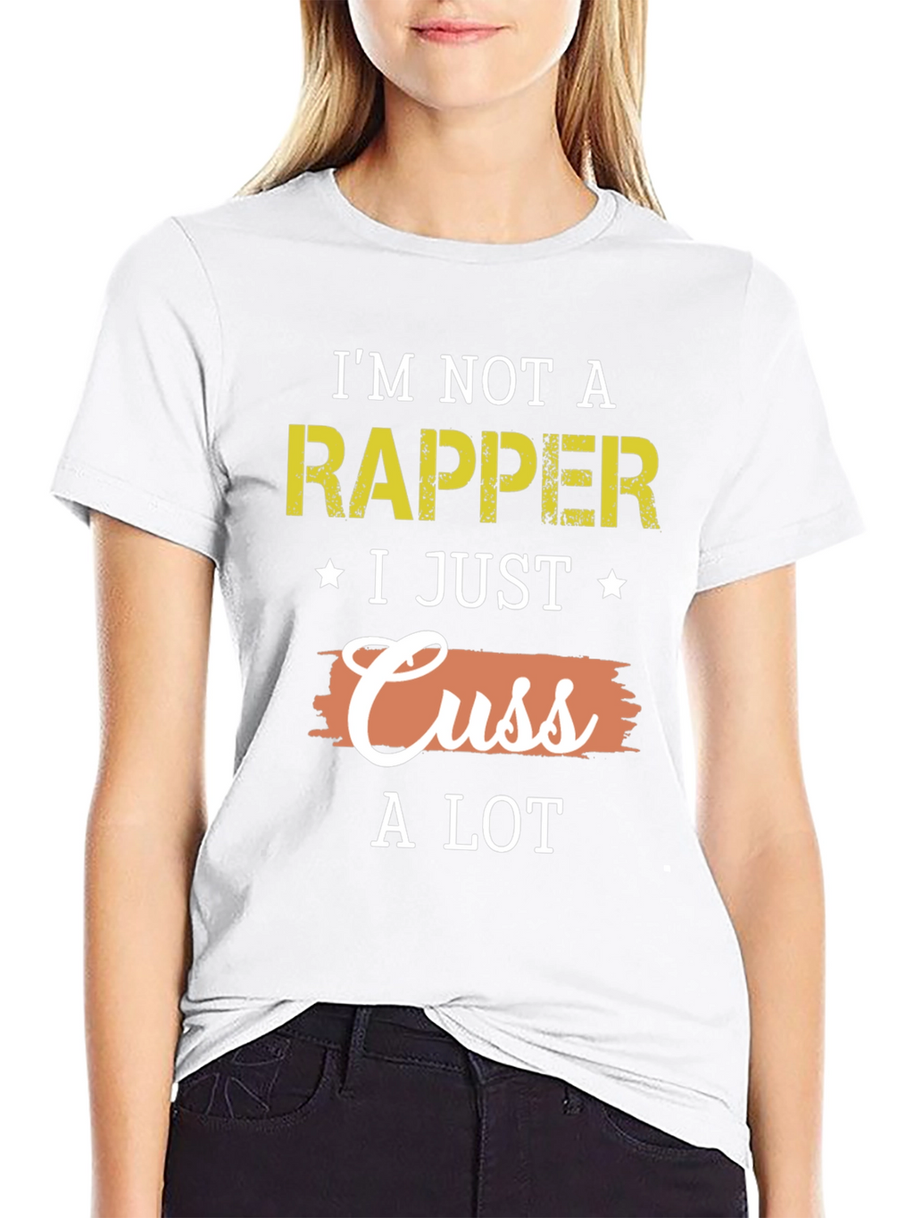Im Not A Rapper Funny Graphic T-Shirt