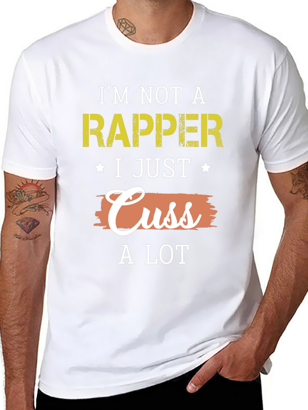 Im Not A Rapper Funny Graphic T-Shirt