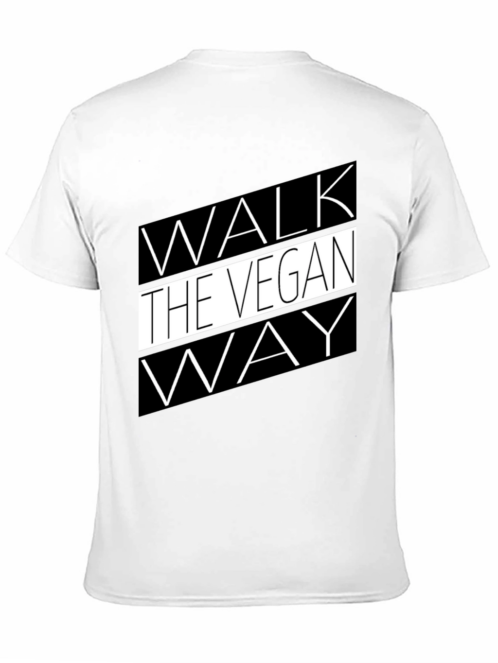 Walk the Vegan Way Black Graphic Tee