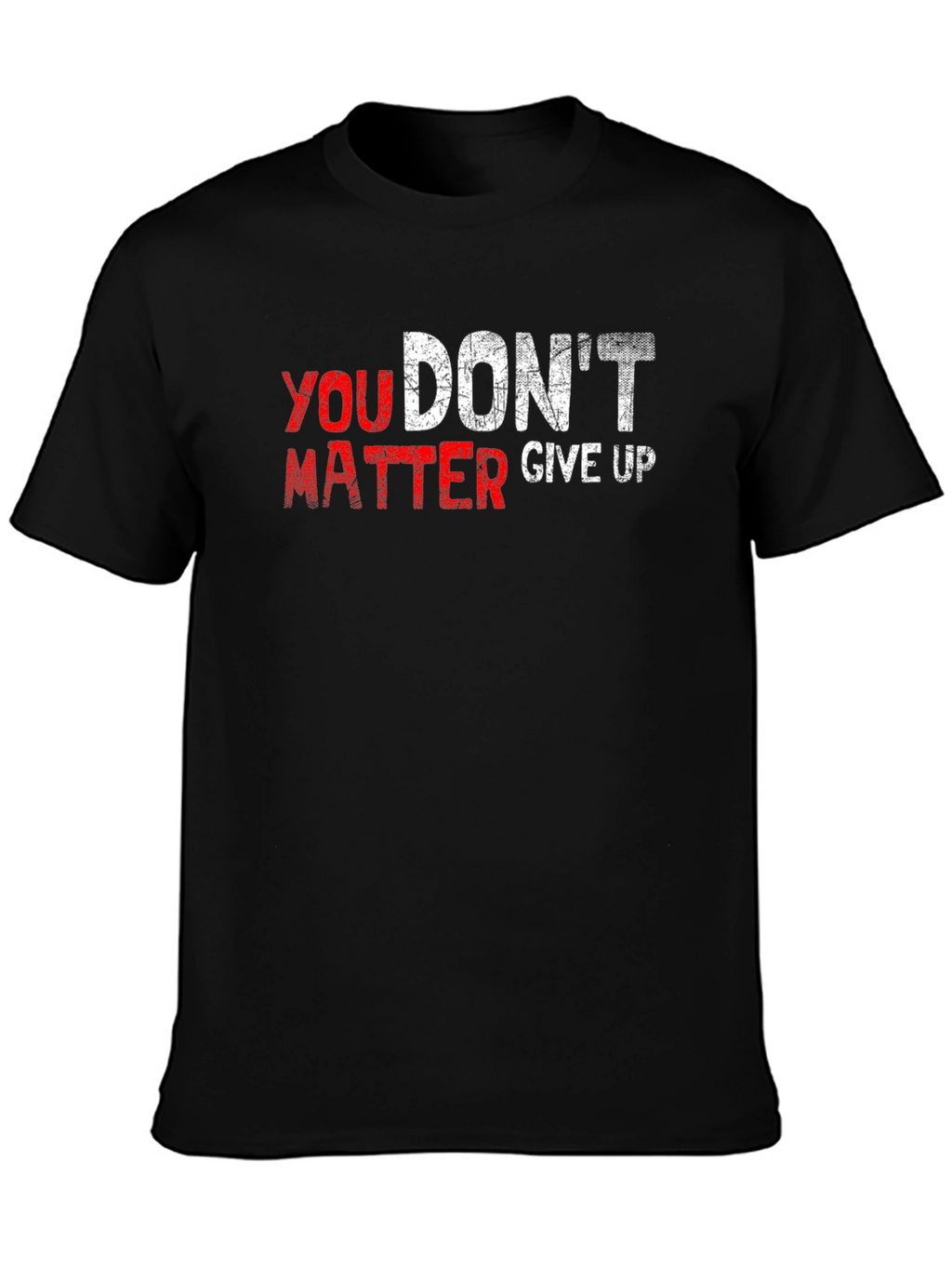 Motivational Sarcasm Black T-Shirt