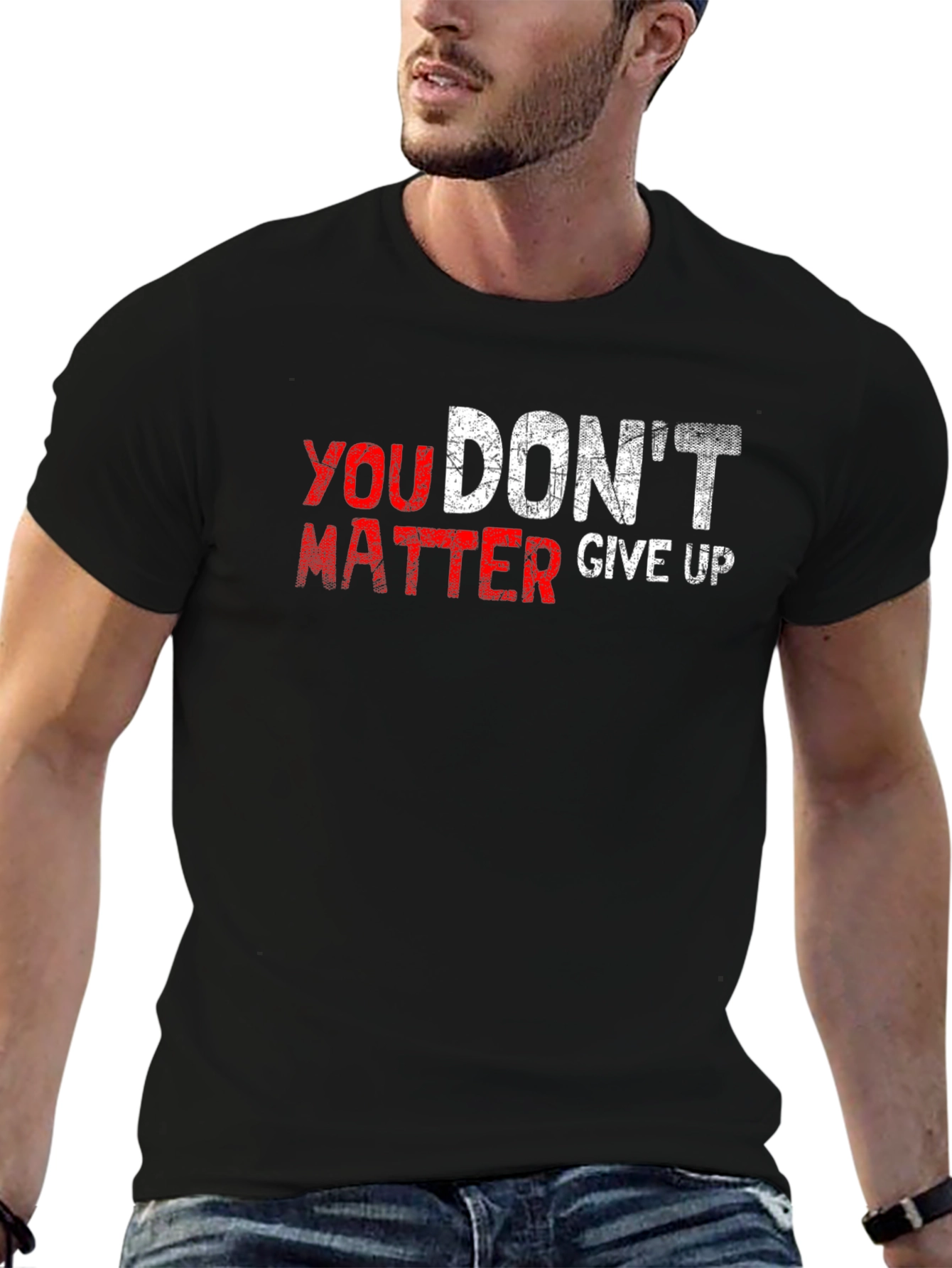 Motivational Sarcasm Black T-Shirt