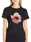 Floral Graphic Black T-Shirt - Flowers Are Art