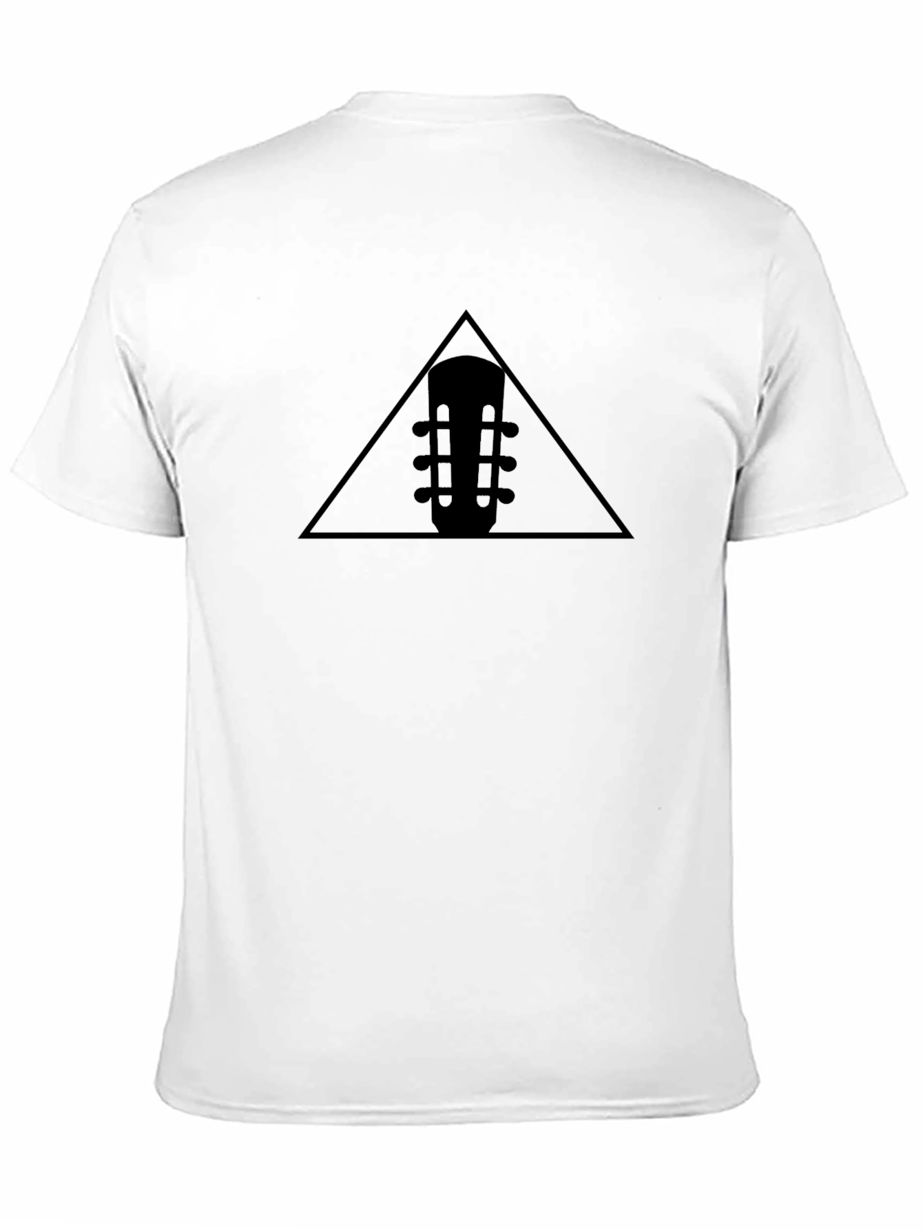 Triangle Guitar Head Black T-Shirt