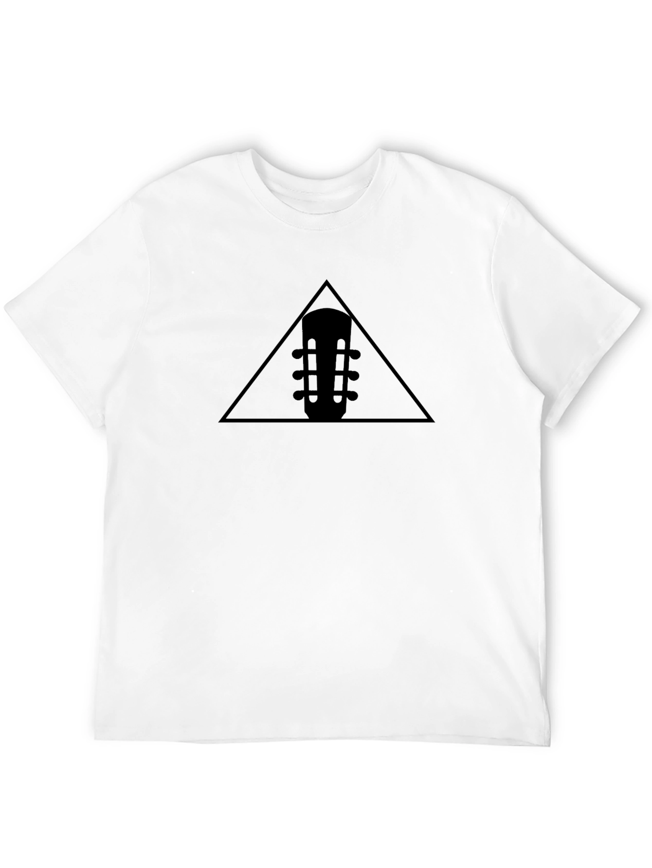 Triangle Guitar Head Black T-Shirt