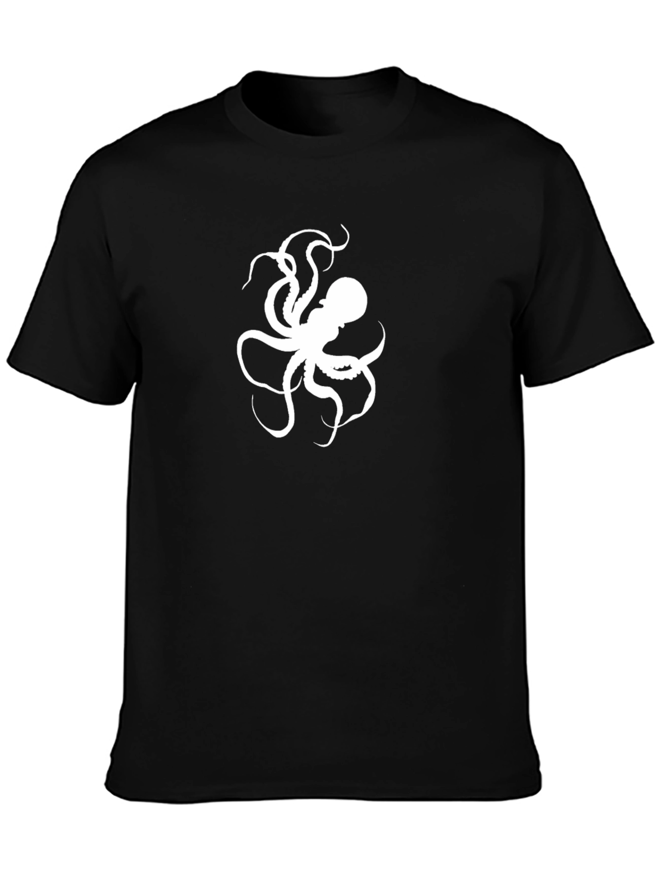 Octopus Graphic Black T-Shirt