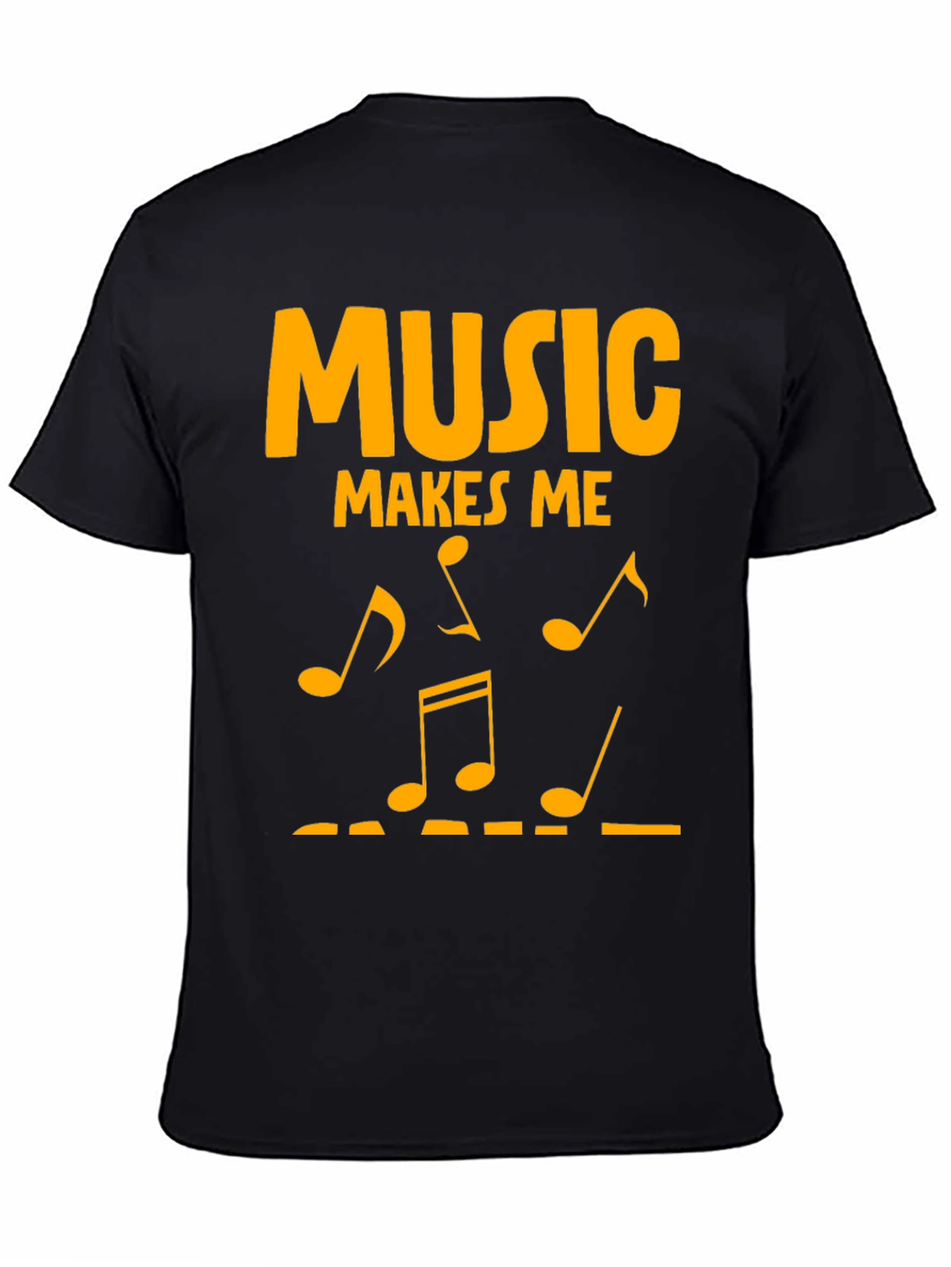 Music Makes Me T-Shirt - Black Graphic Tee