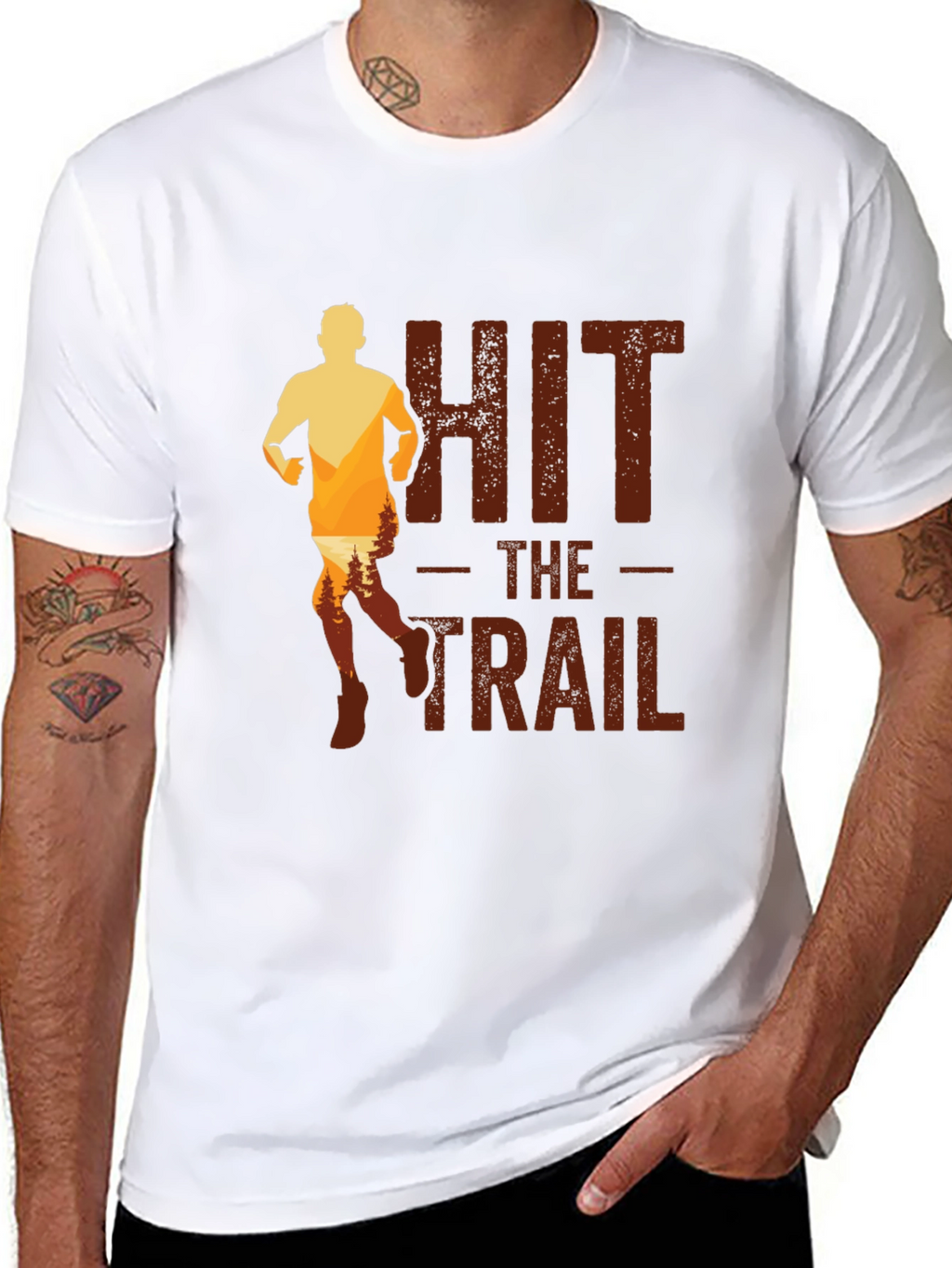 Hit The Trail T-Shirt | Mens Running Tee