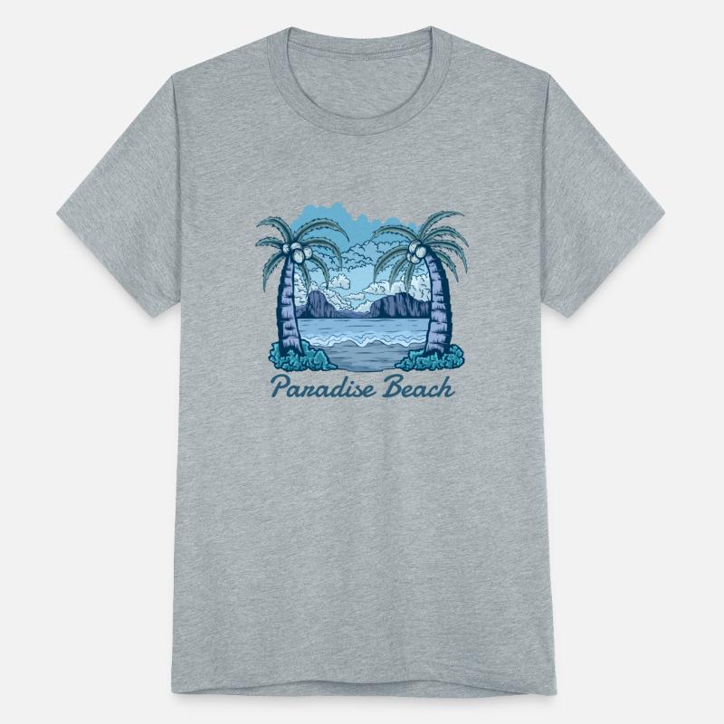 Beach Paradise Island Beach Palm Trees Summer
