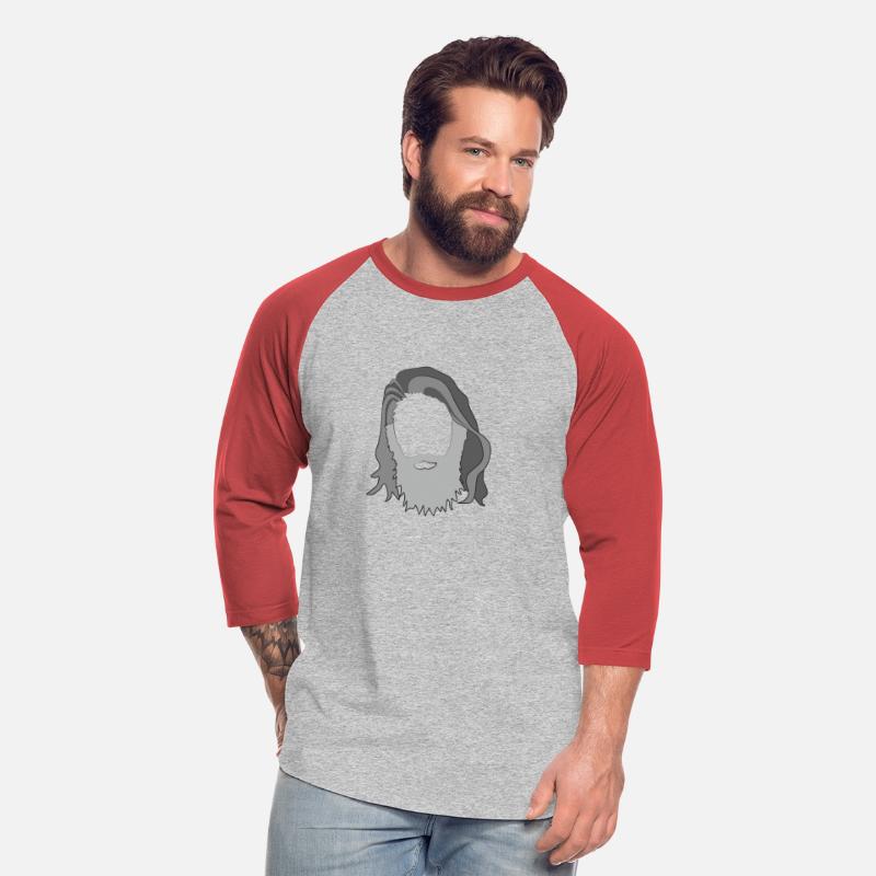 bearded man with long hair good looking guy