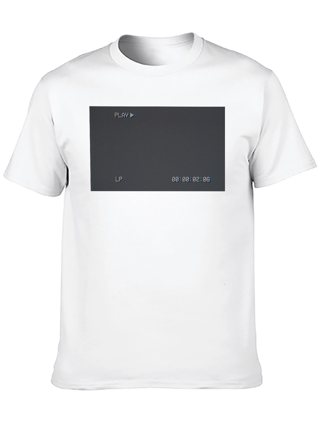 Retro Camcorder Screen Black T-Shirt
