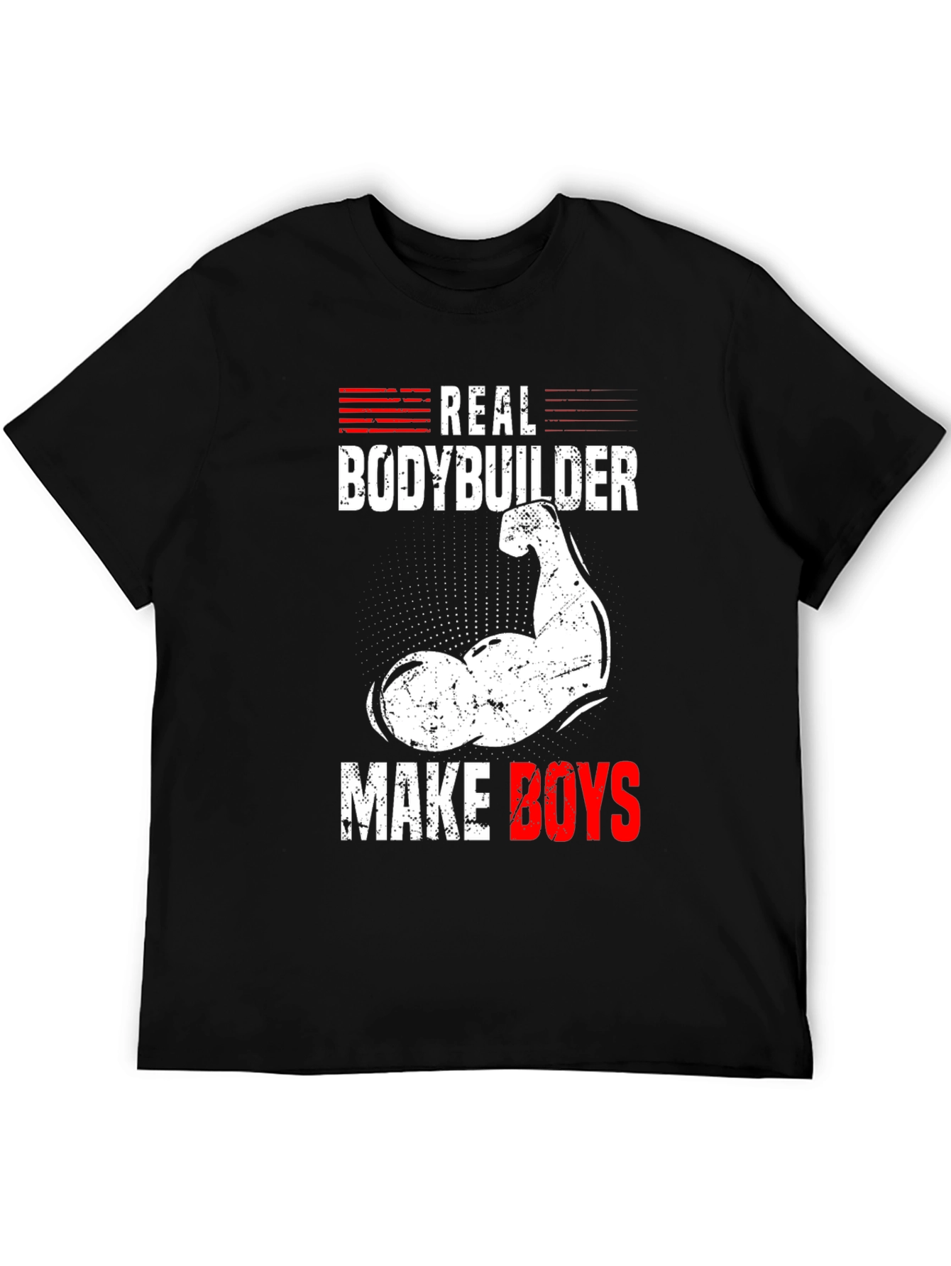 Real Bodybuilder T-Shirt - Make Boys Mens Tee