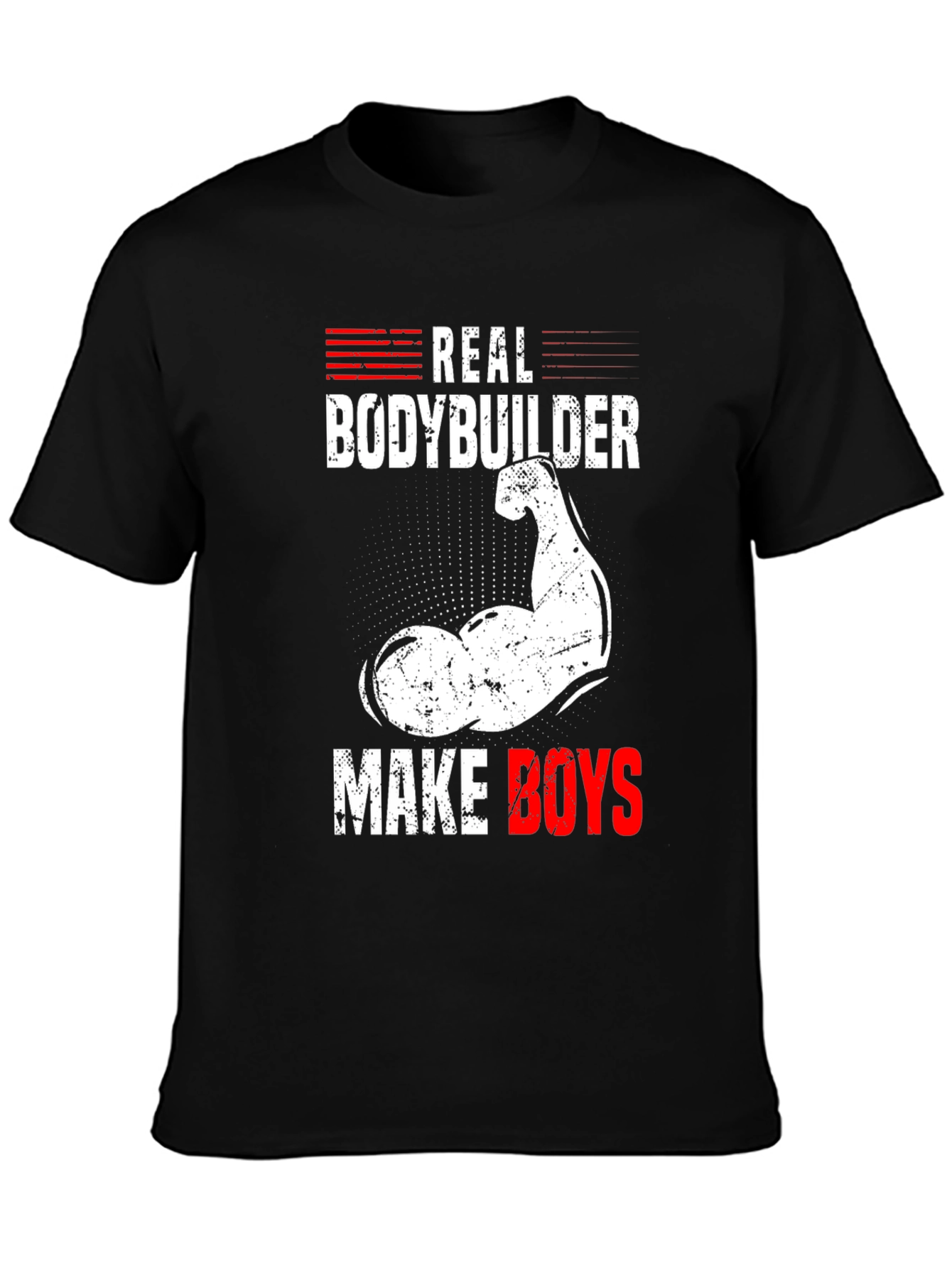 Real Bodybuilder T-Shirt - Make Boys Mens Tee