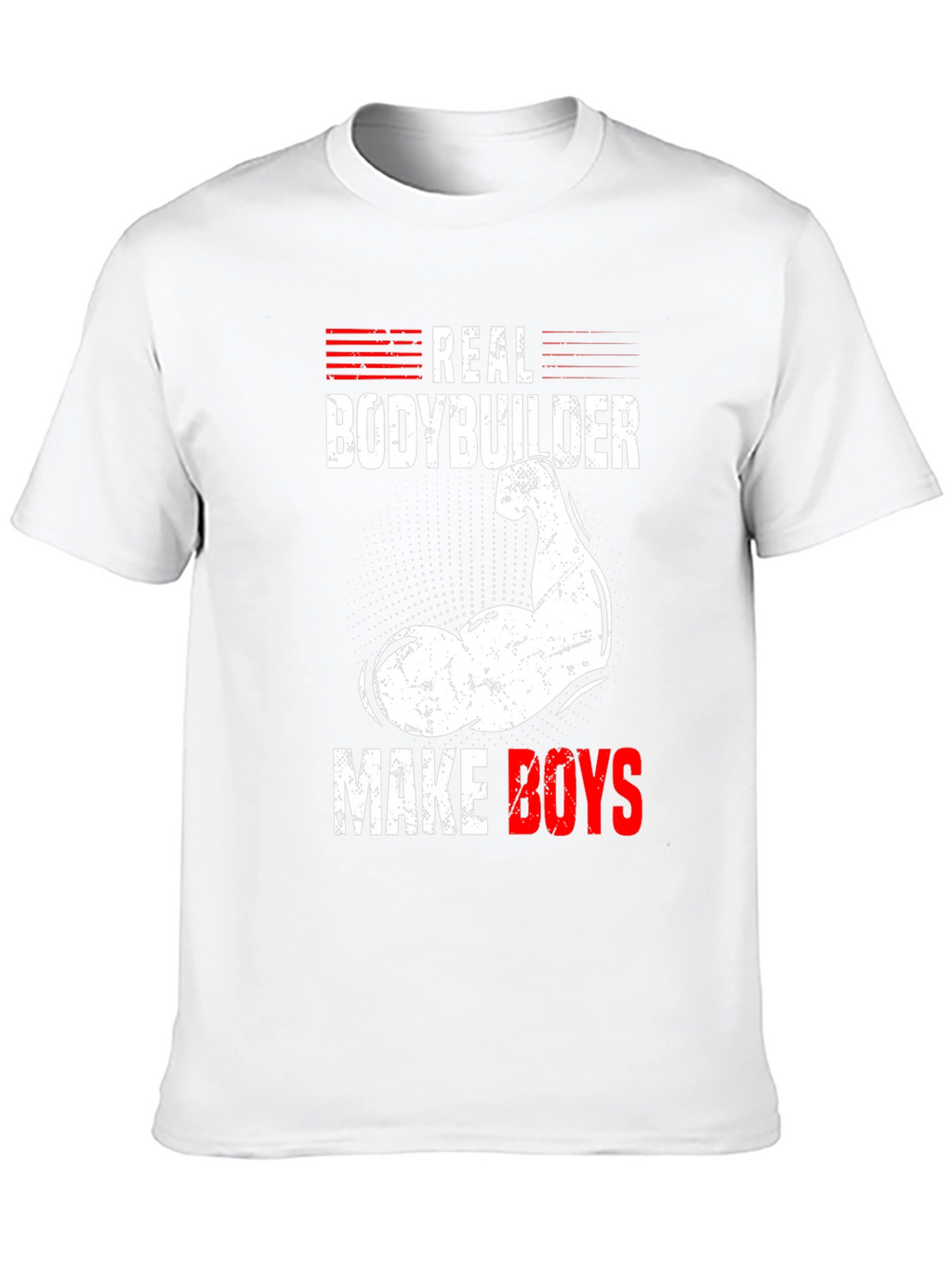 Real Bodybuilder T-Shirt - Make Boys Mens Tee