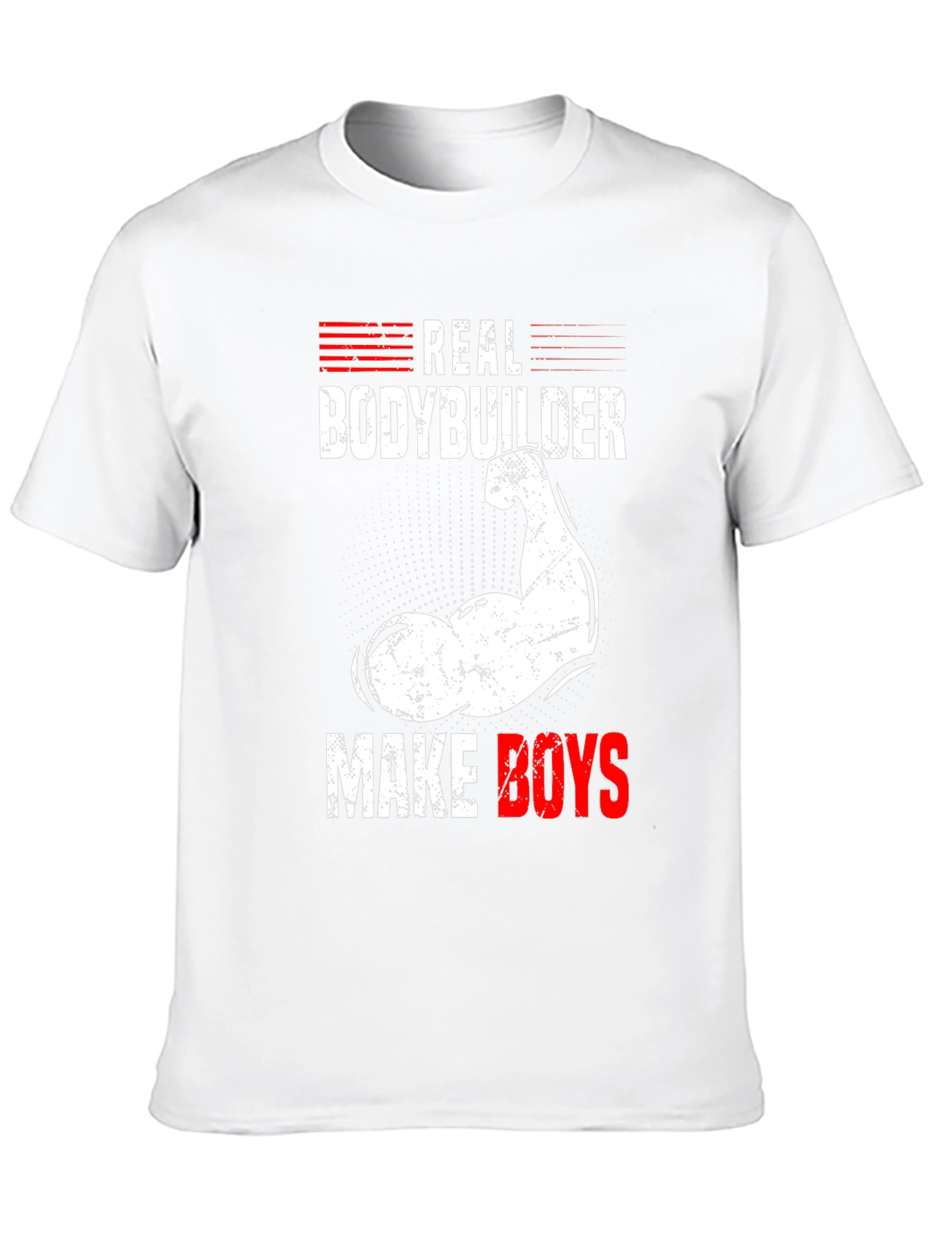 Real Bodybuilder T-Shirt - Make Boys Mens Tee