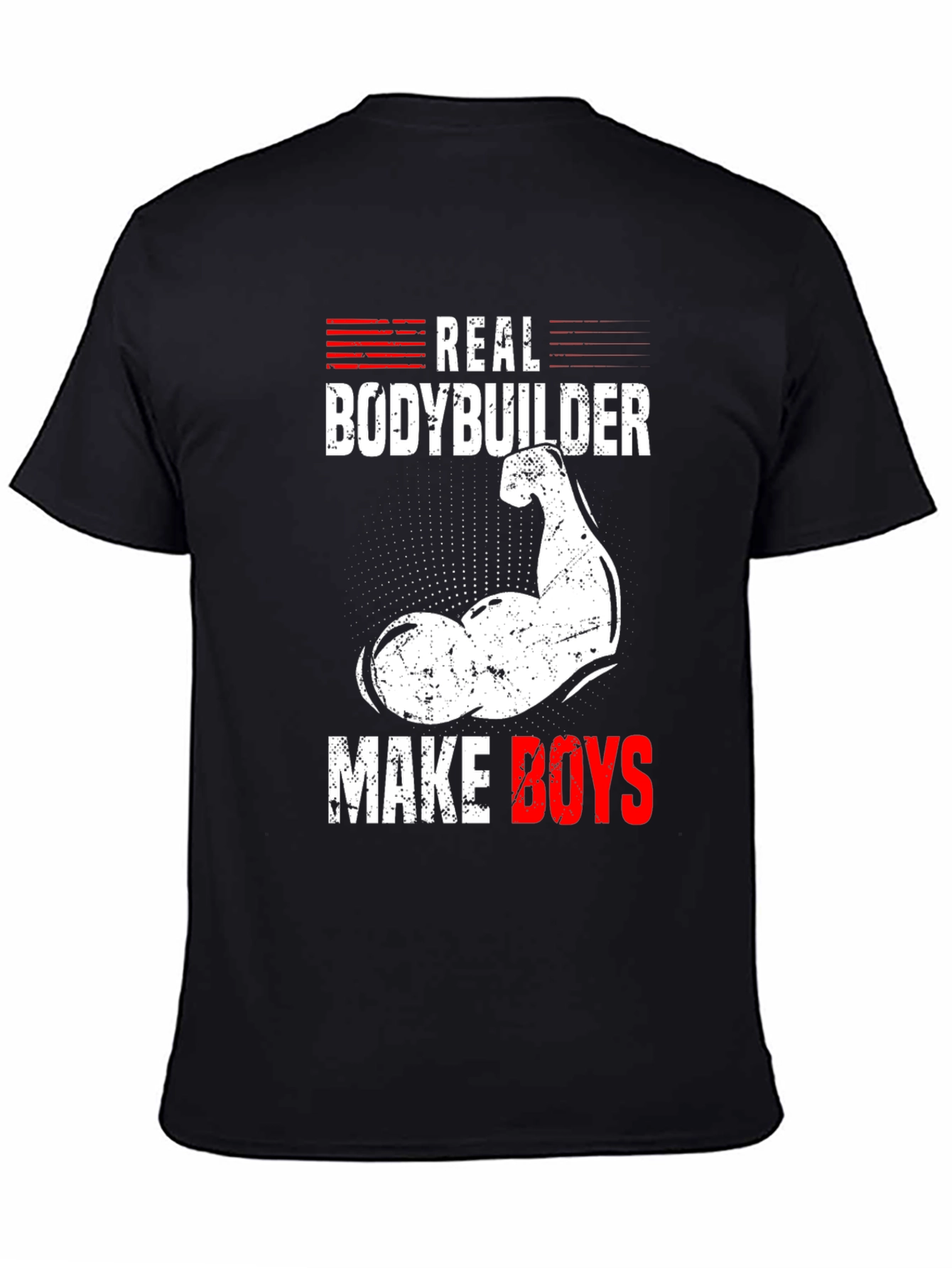 Real Bodybuilder T-Shirt - Make Boys Mens Tee