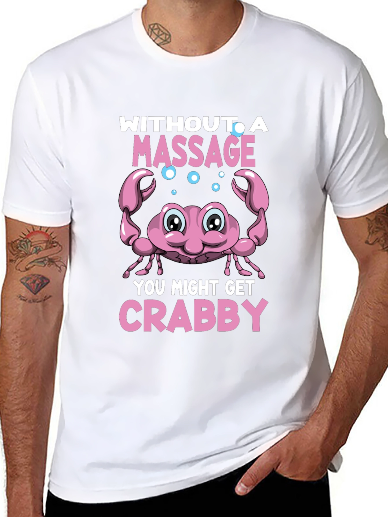 Crabby Massage T-Shirt - Relax and Unwind!